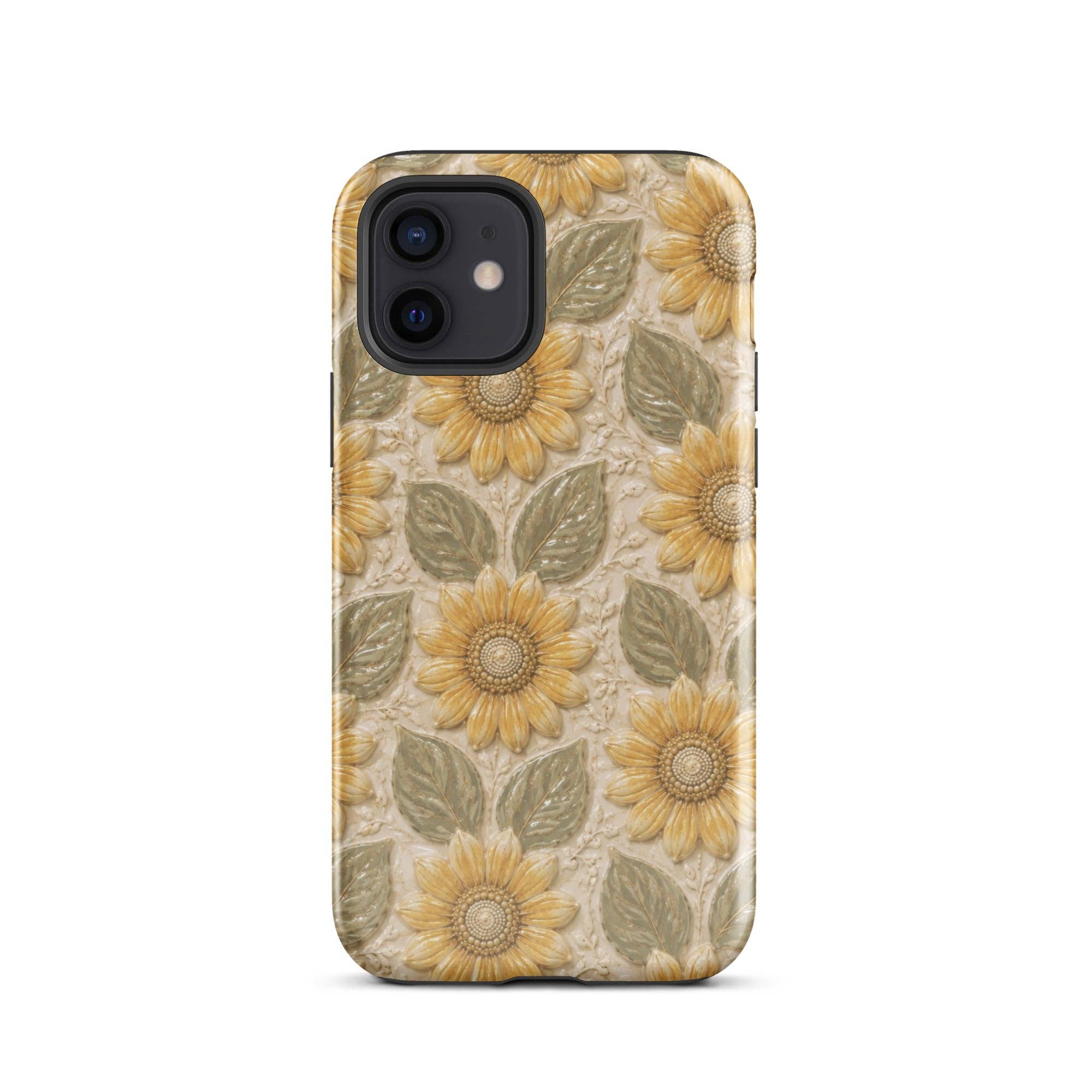Green Tan Honey Flowers iPhone Case - Lets Bag it x Kiaras Creative