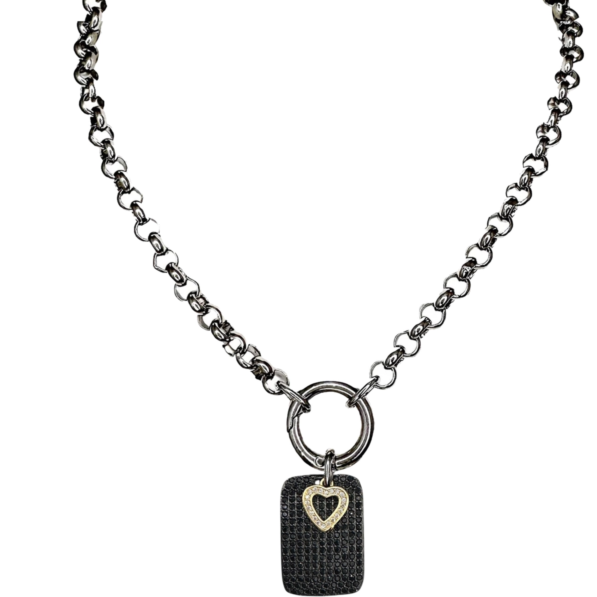 Camila Heartfelt Luxe Dog Tag Necklace - Let's Bag It