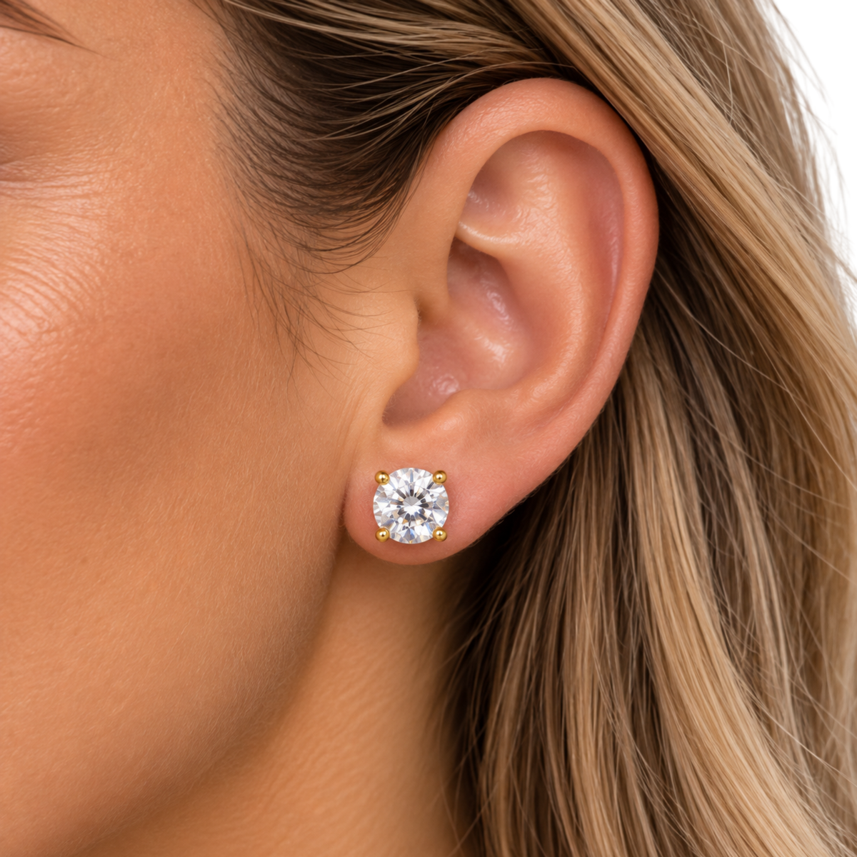 6mm Stone Earrings