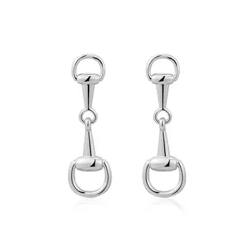 The Horsebit Stud Earrings Silver