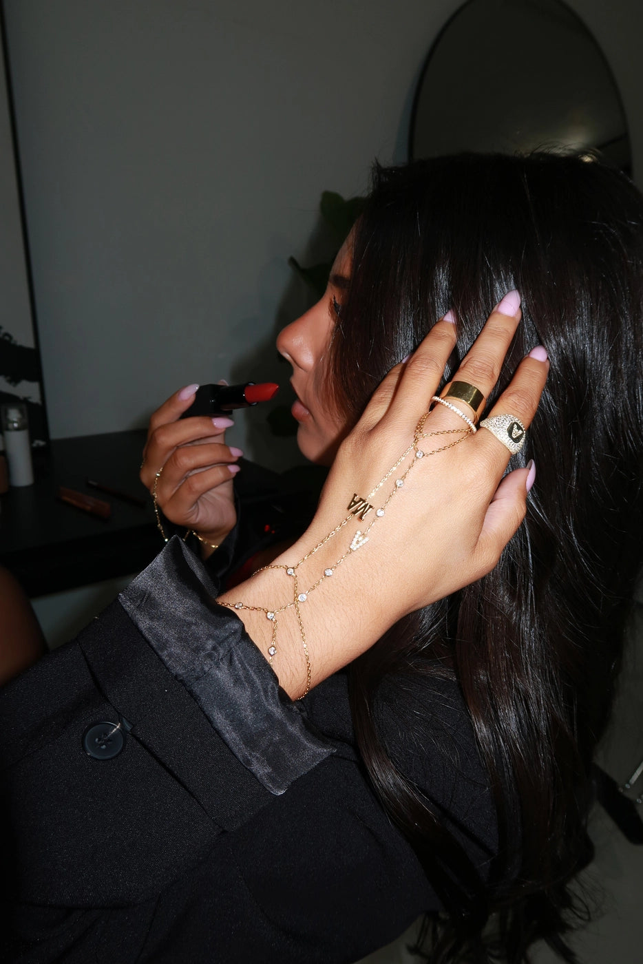 Monogram Hand Chain