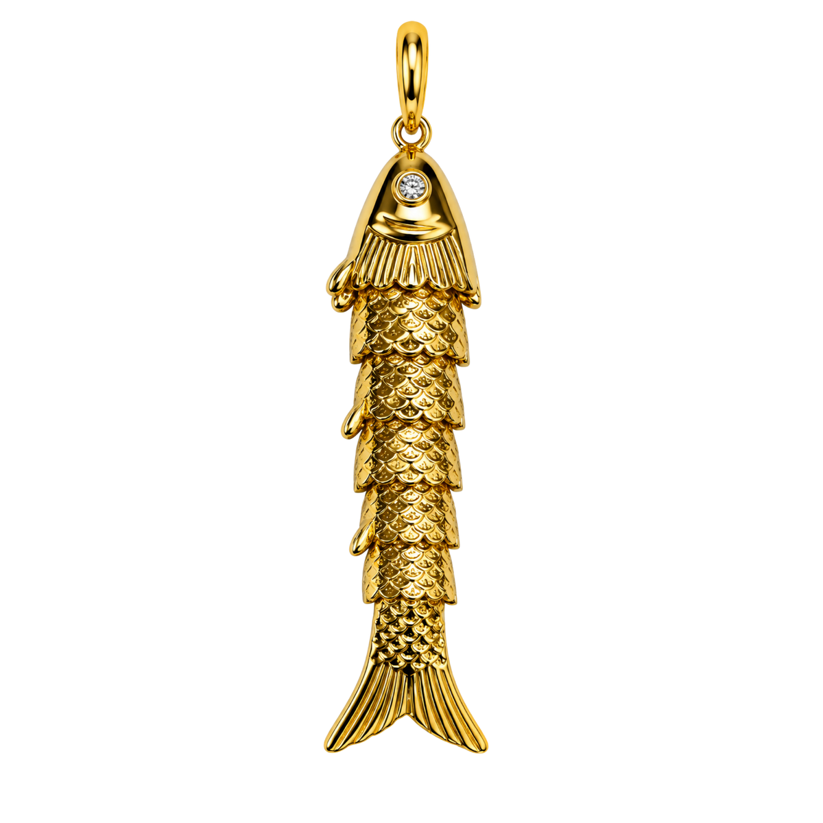 Gold Vintage Inspired Koi Fish Charm