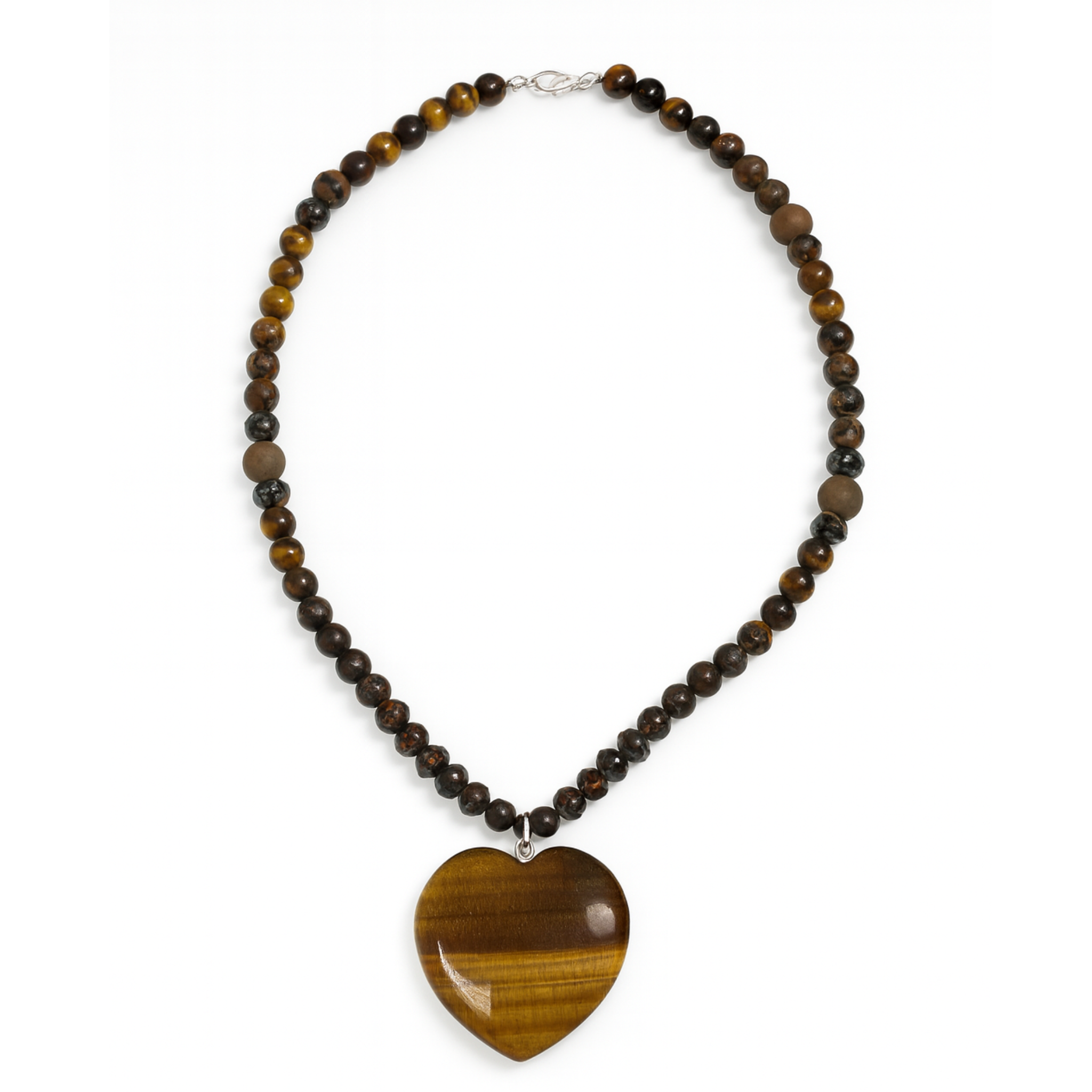 Worry Stone Heart Necklace