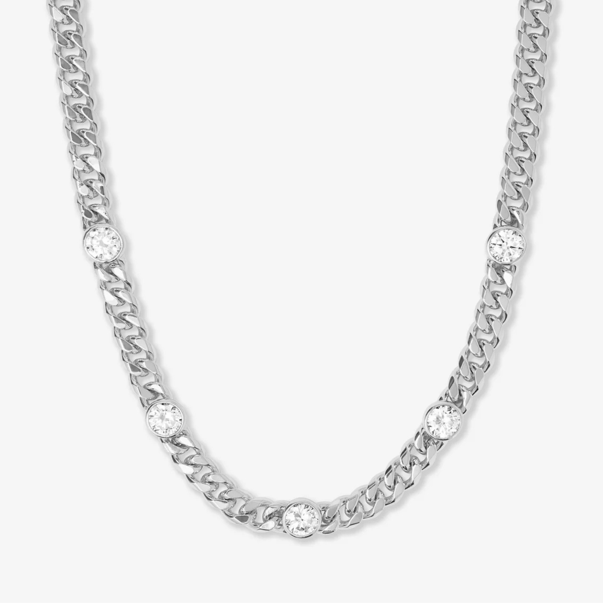 Julian 5 Diamond Necklace 16" - Let's Bag It
