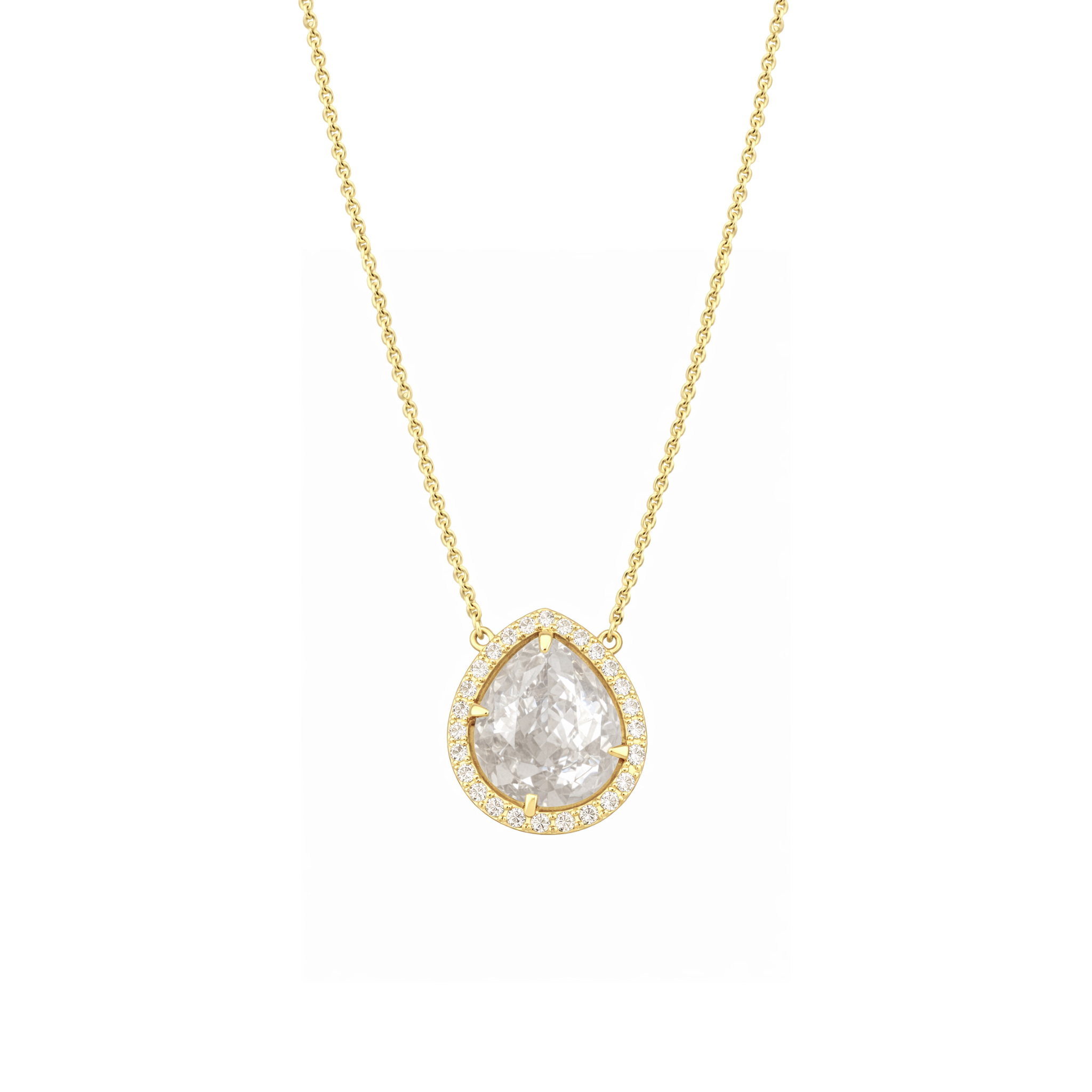 Geo Necklace by Private Label featuring a modern geometric design on a delicate chain.