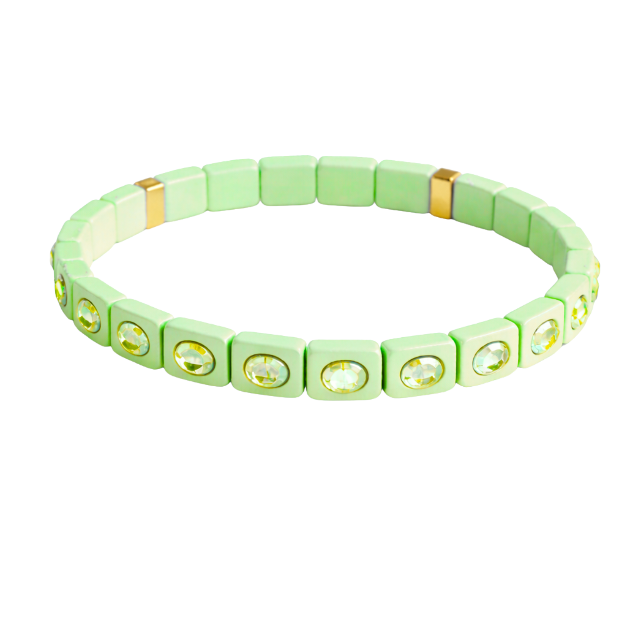 BELJOY Sylvie gemstone bracelet featuring colorful gemstones set on a delicate silver chain.