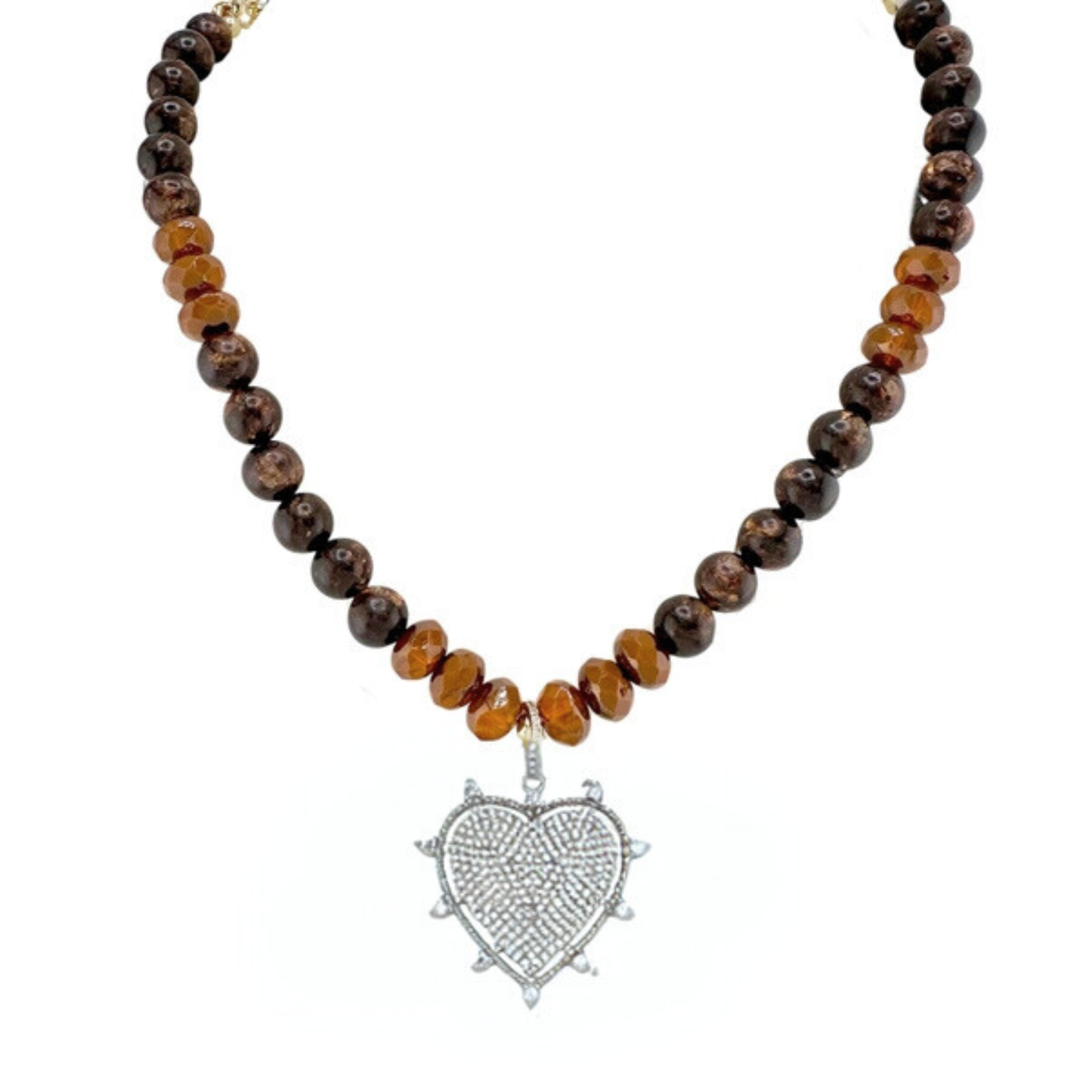 Hailey Heart Pave Necklace - Let's Bag It