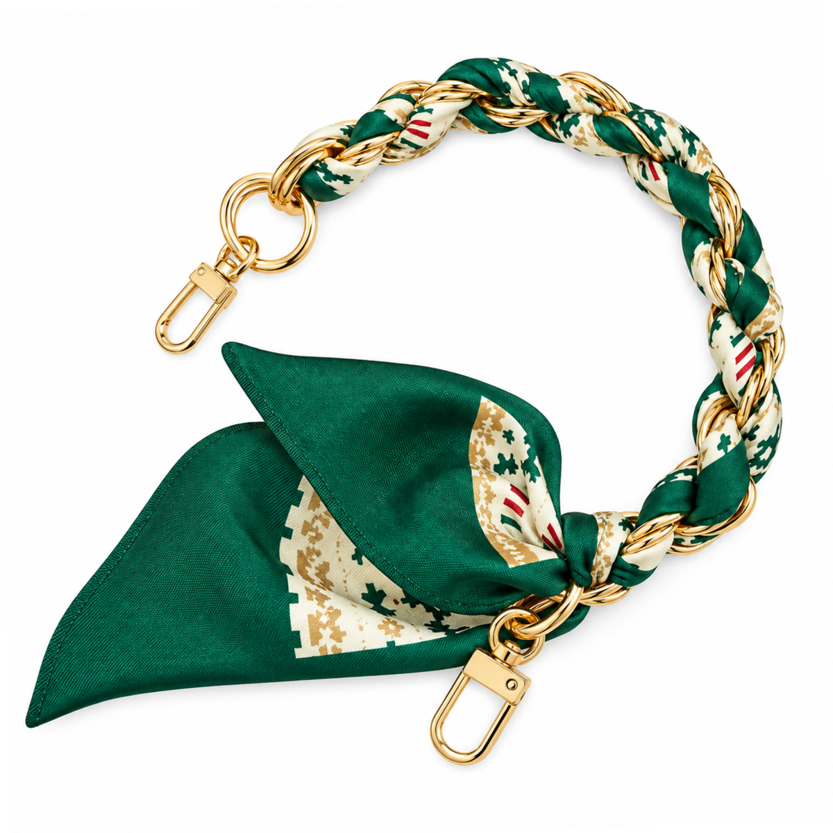 Gold Phone Chain Scarf Wristlets