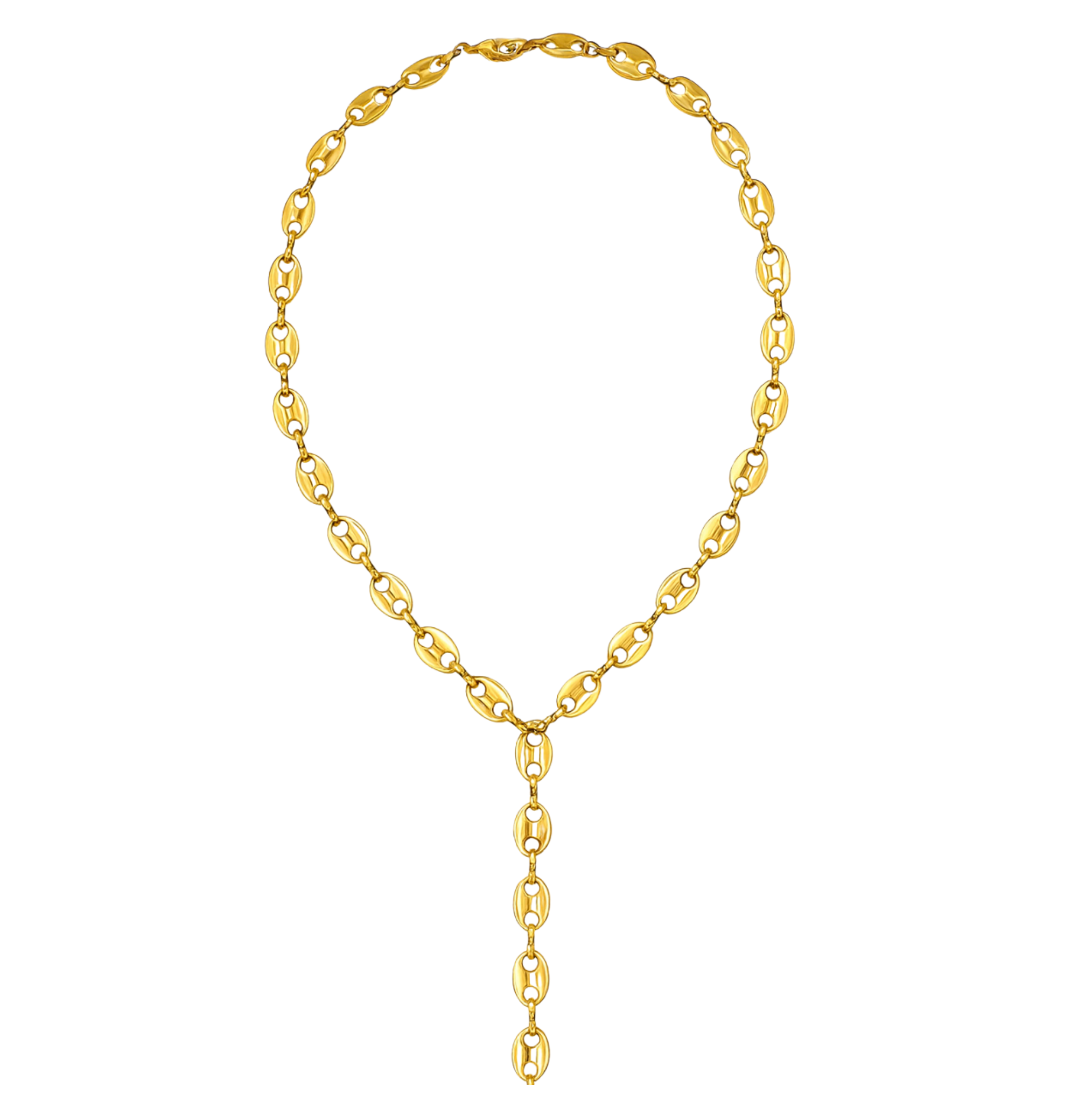 The Luxe Link Y-Necklace - 18K Gold