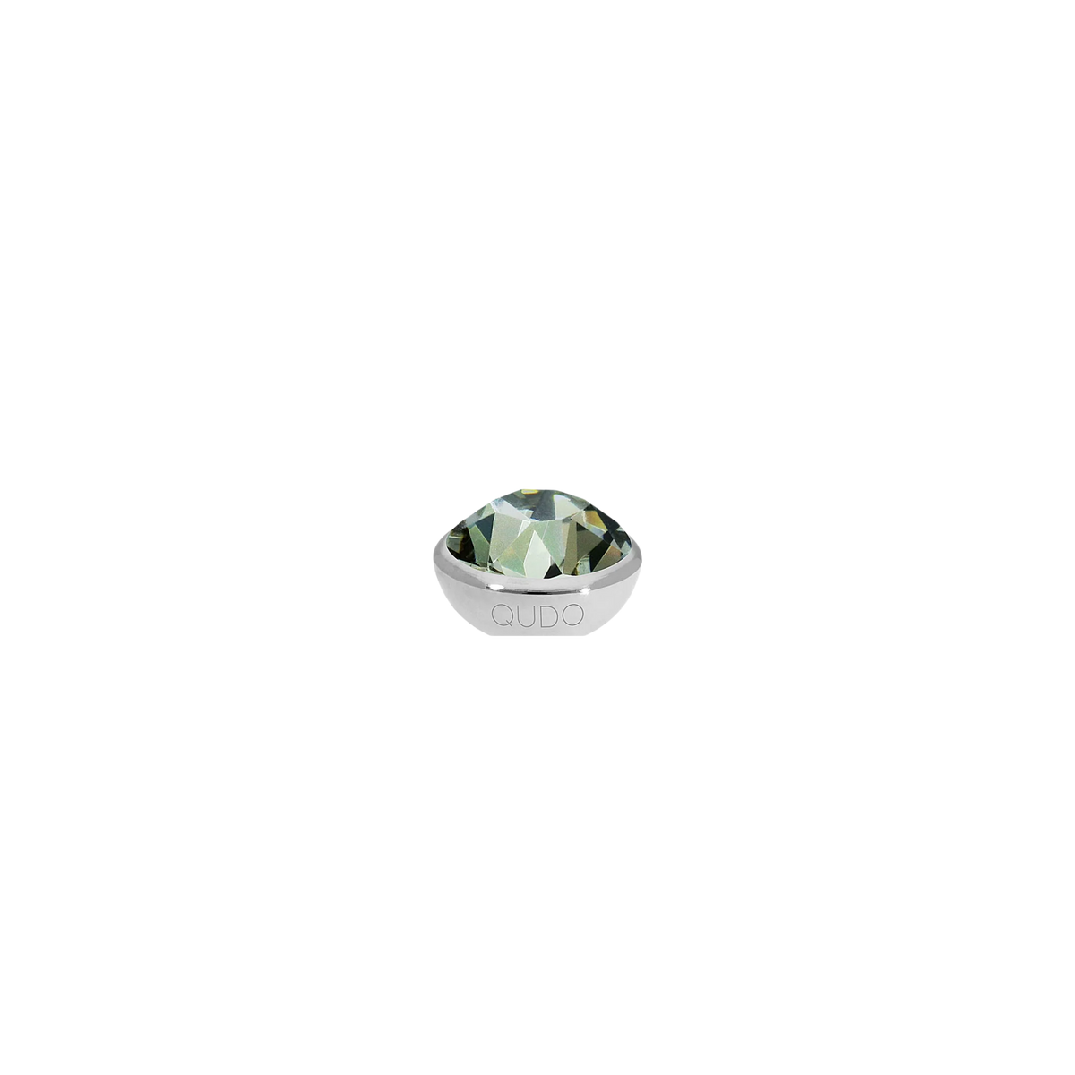 QUDO Black Diamond/Silver Bottone Top 10MM