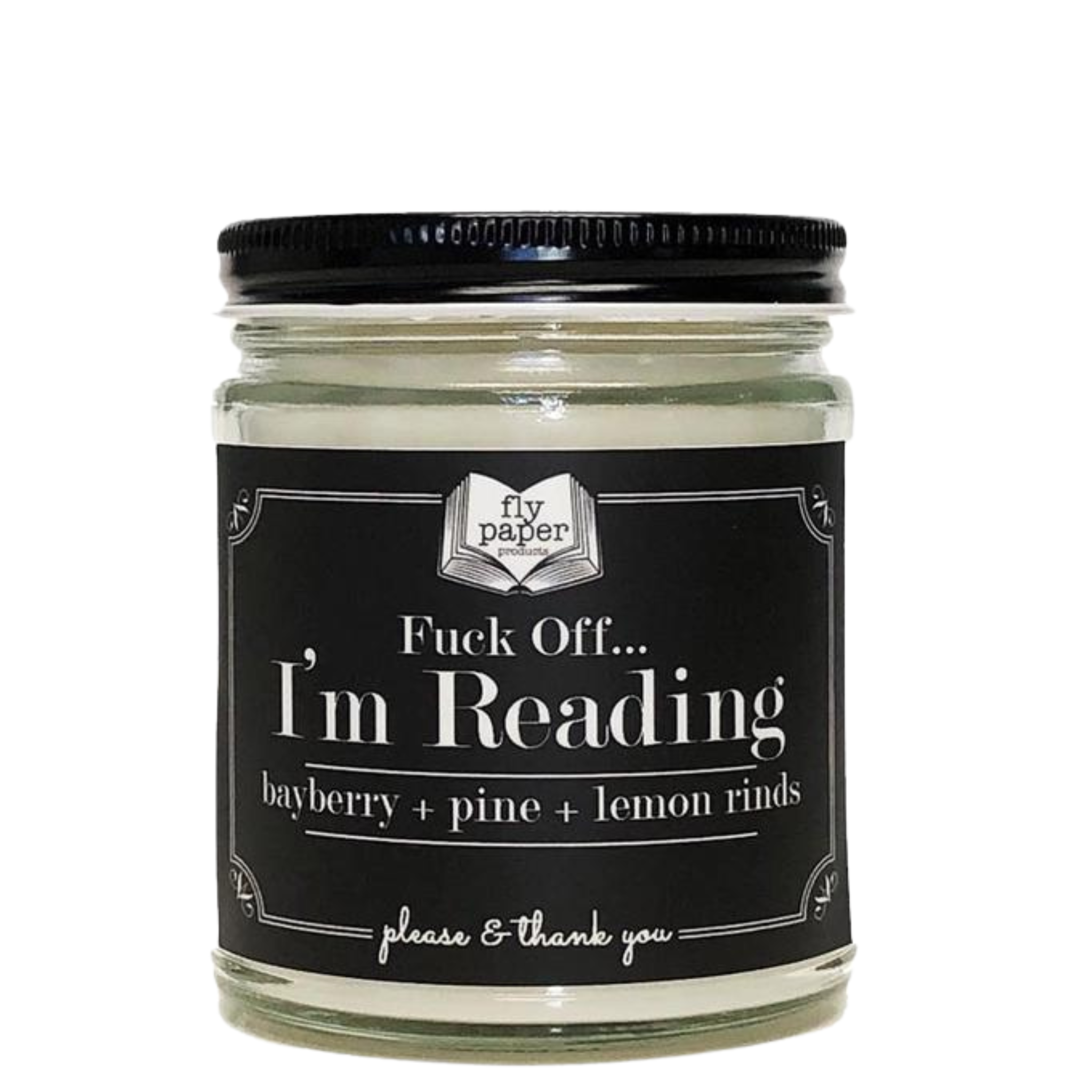 F... Off I'm Reading 9oz Literary Glass Soy Candle
