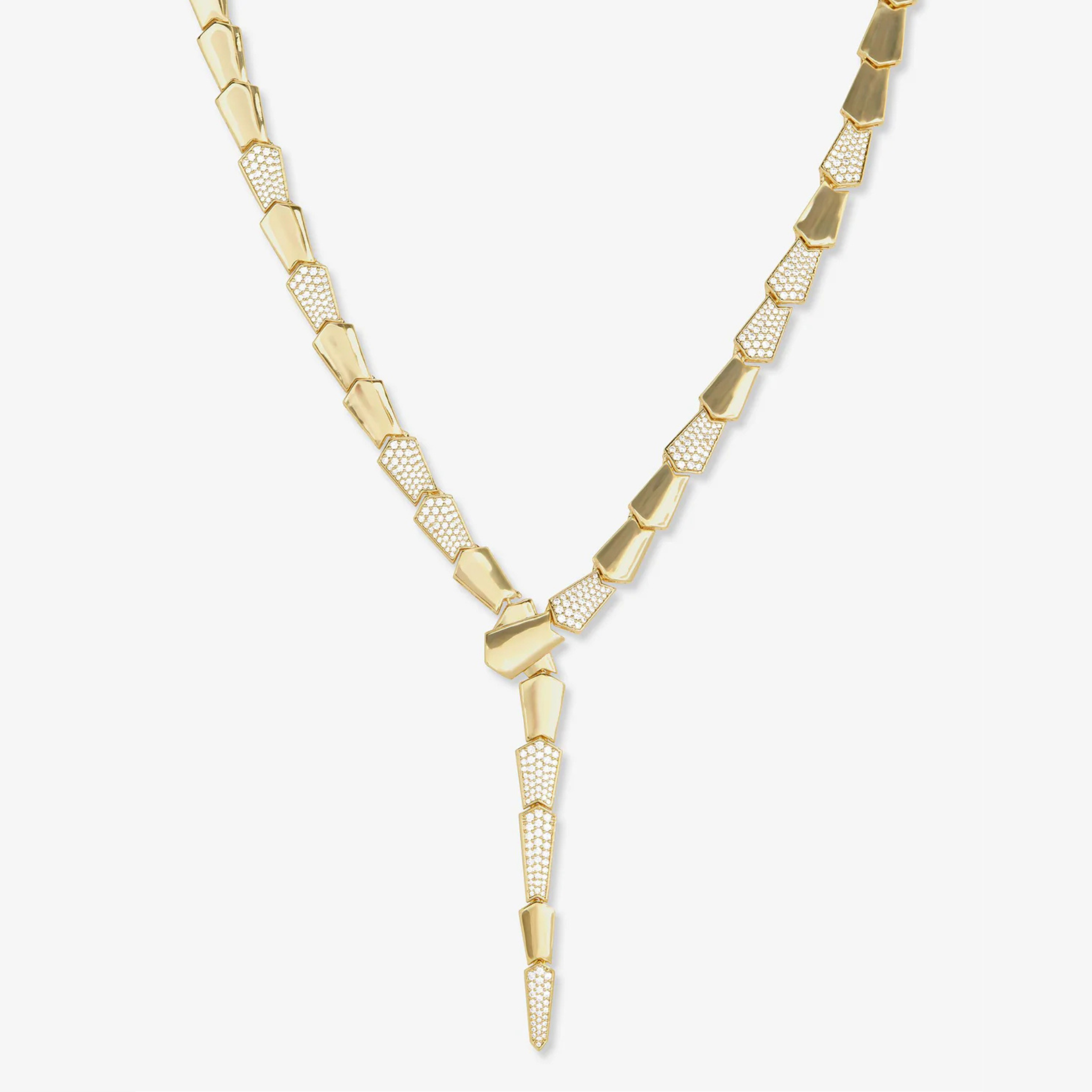 Pavé XL Serpent Lariat - Let's Bag It