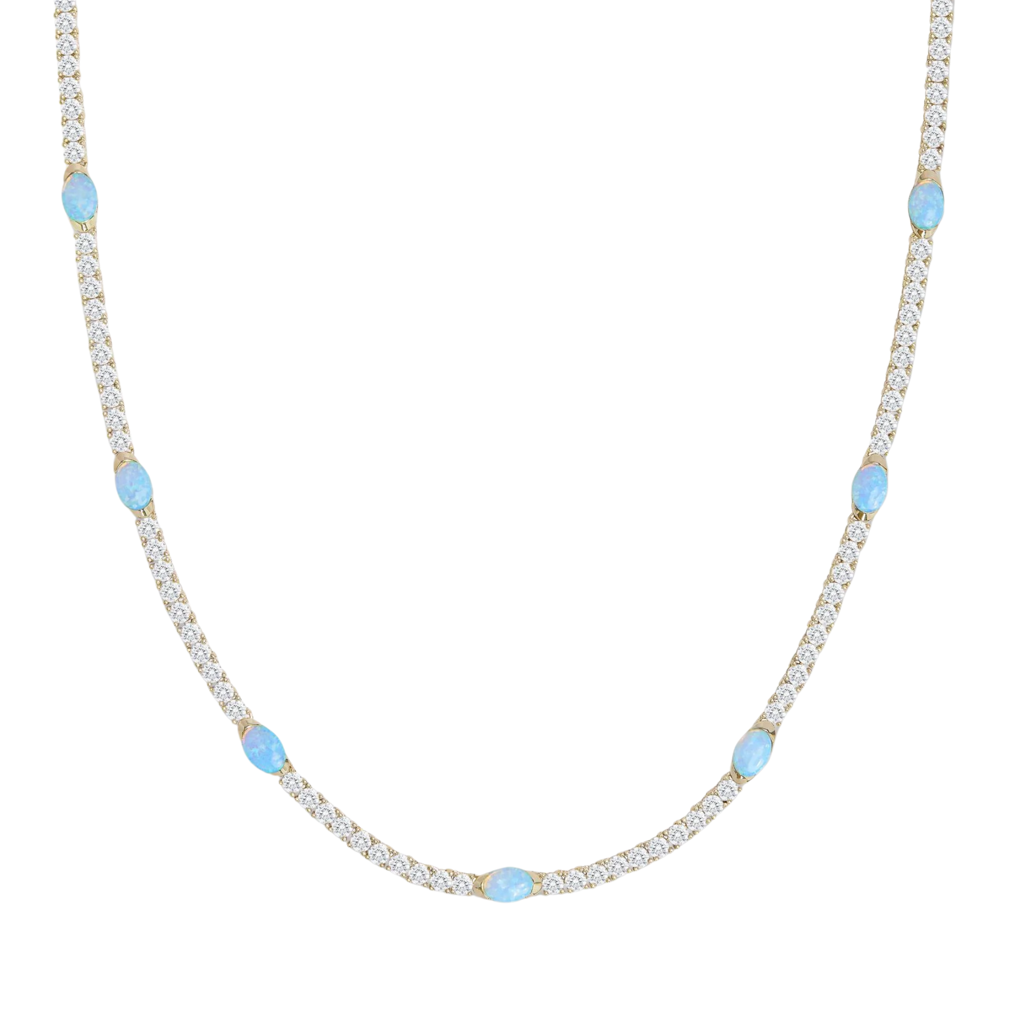 The Maven Tennis Necklace 3mm - 16" L