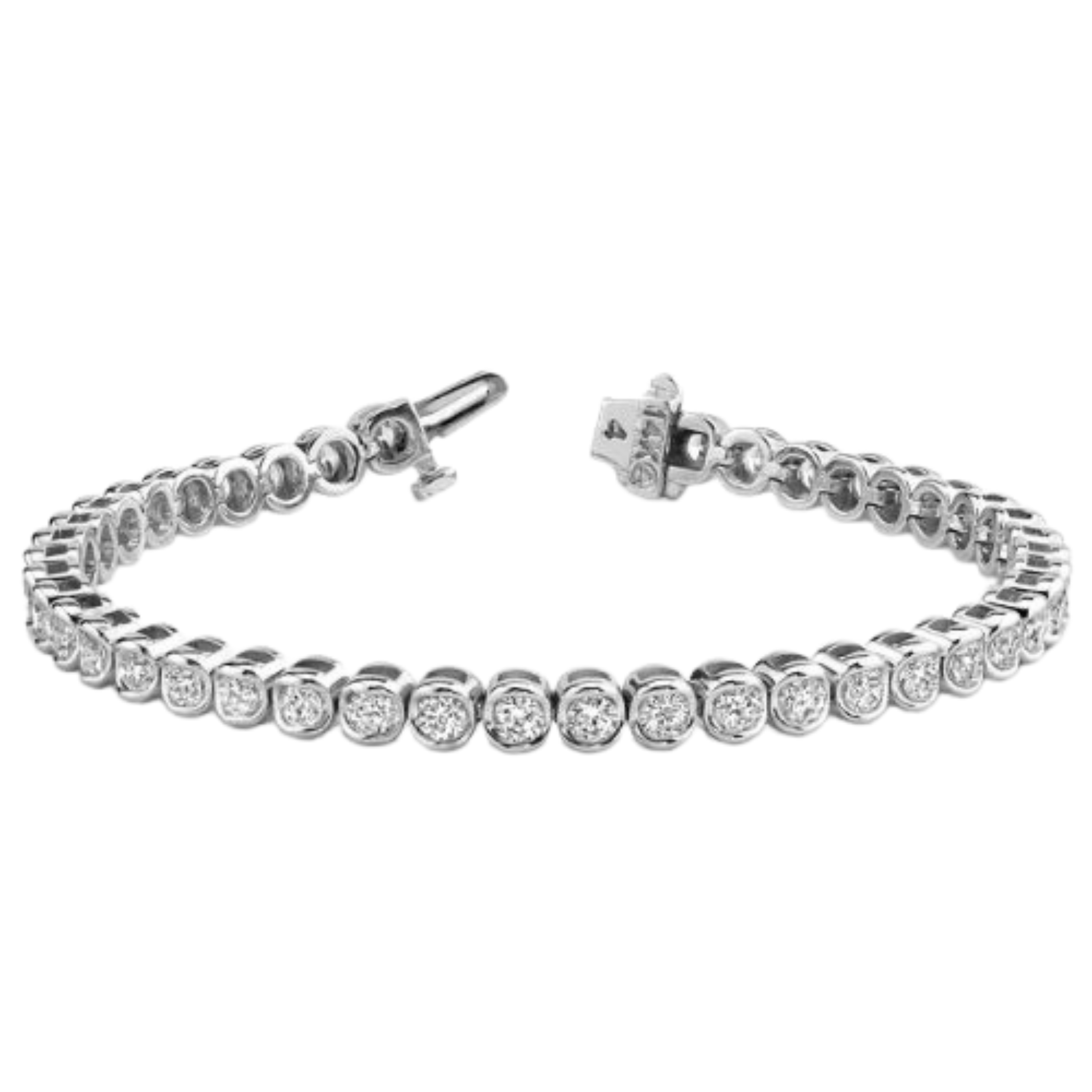 Mini Circle Tennis Bracelet - Sterling Silver 925