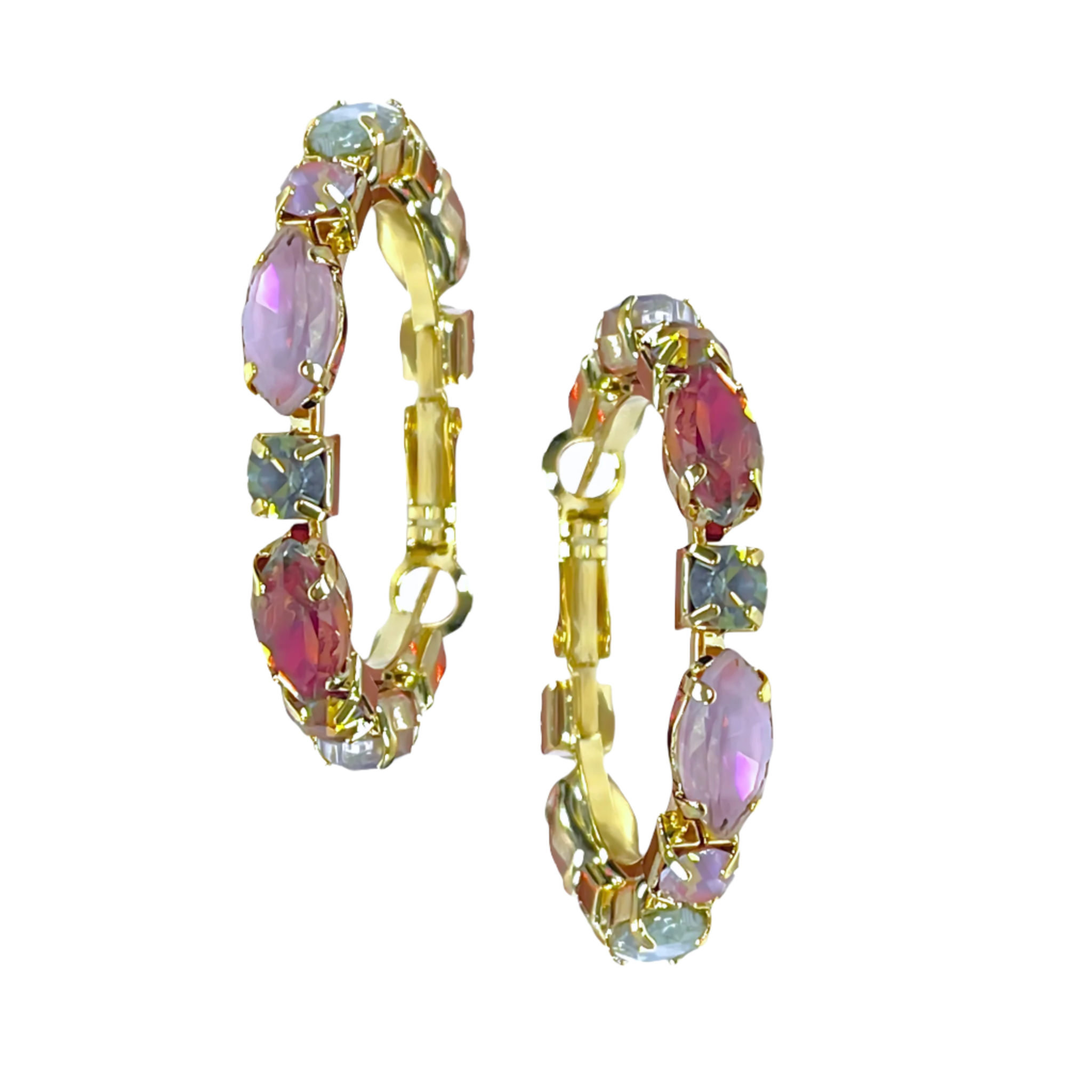 Multicolor CZ Hoops - Let's Bag It