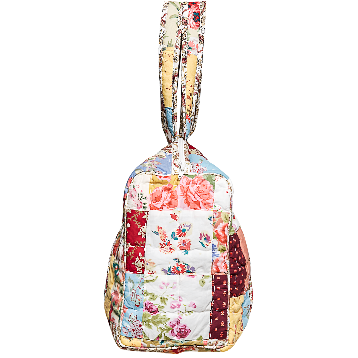 Quilted Vibrant Patchwork Vintage Crafted Weekender Bag