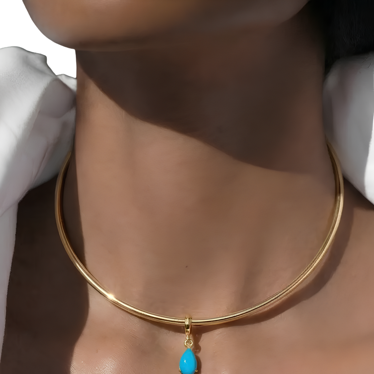 Pear Cut Charm Turquoise