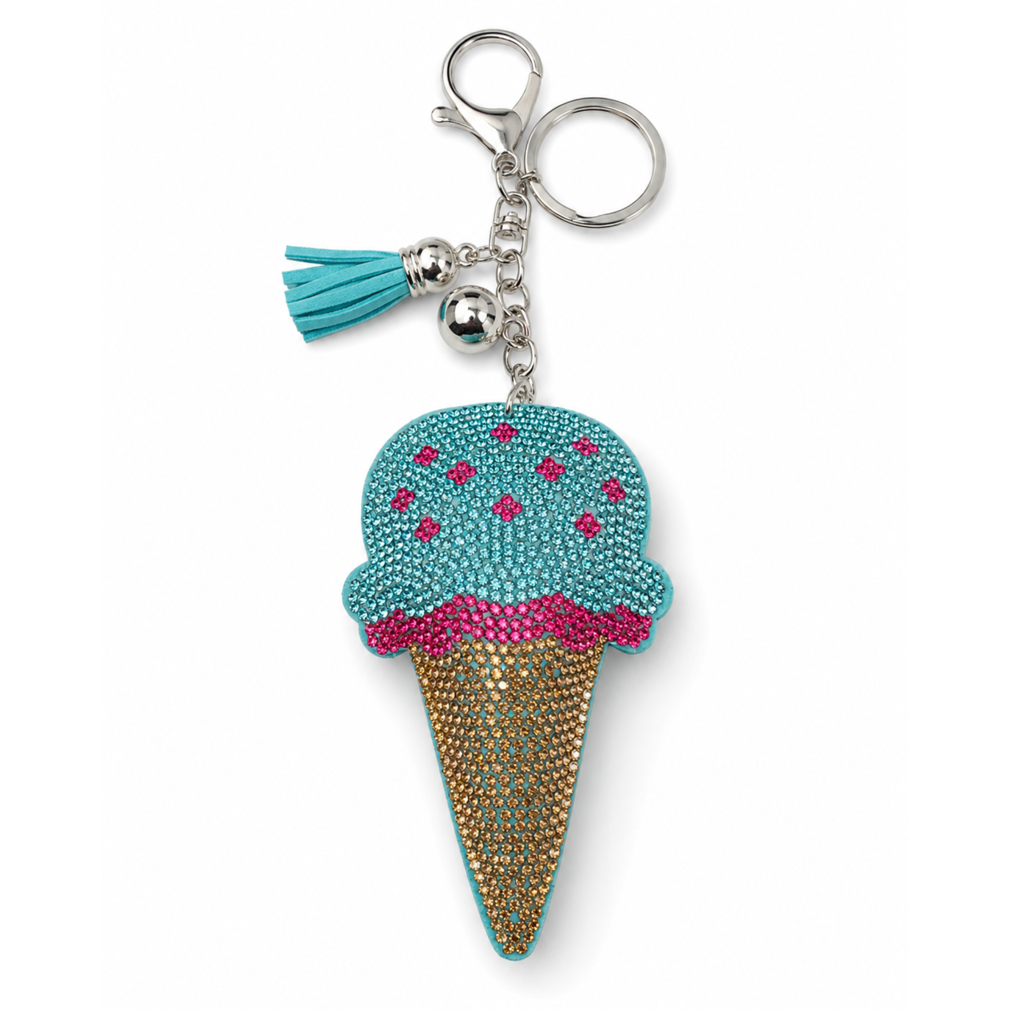 Ice Cream Cone Bag Charm