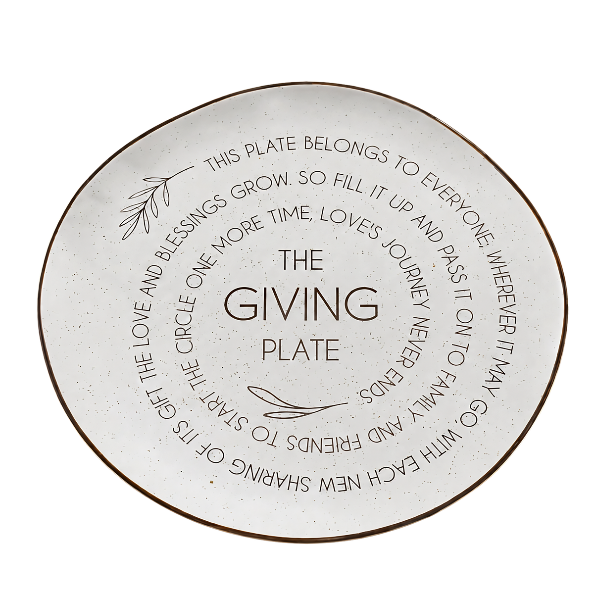 The Giving Plate - 10.5" Ceramic Plate