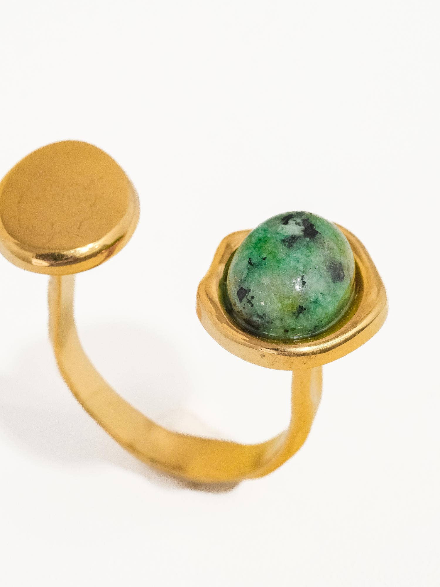 Orion Non-Tarnish Boho Adjustable Ring with Statement Stone - Let's Bag It
