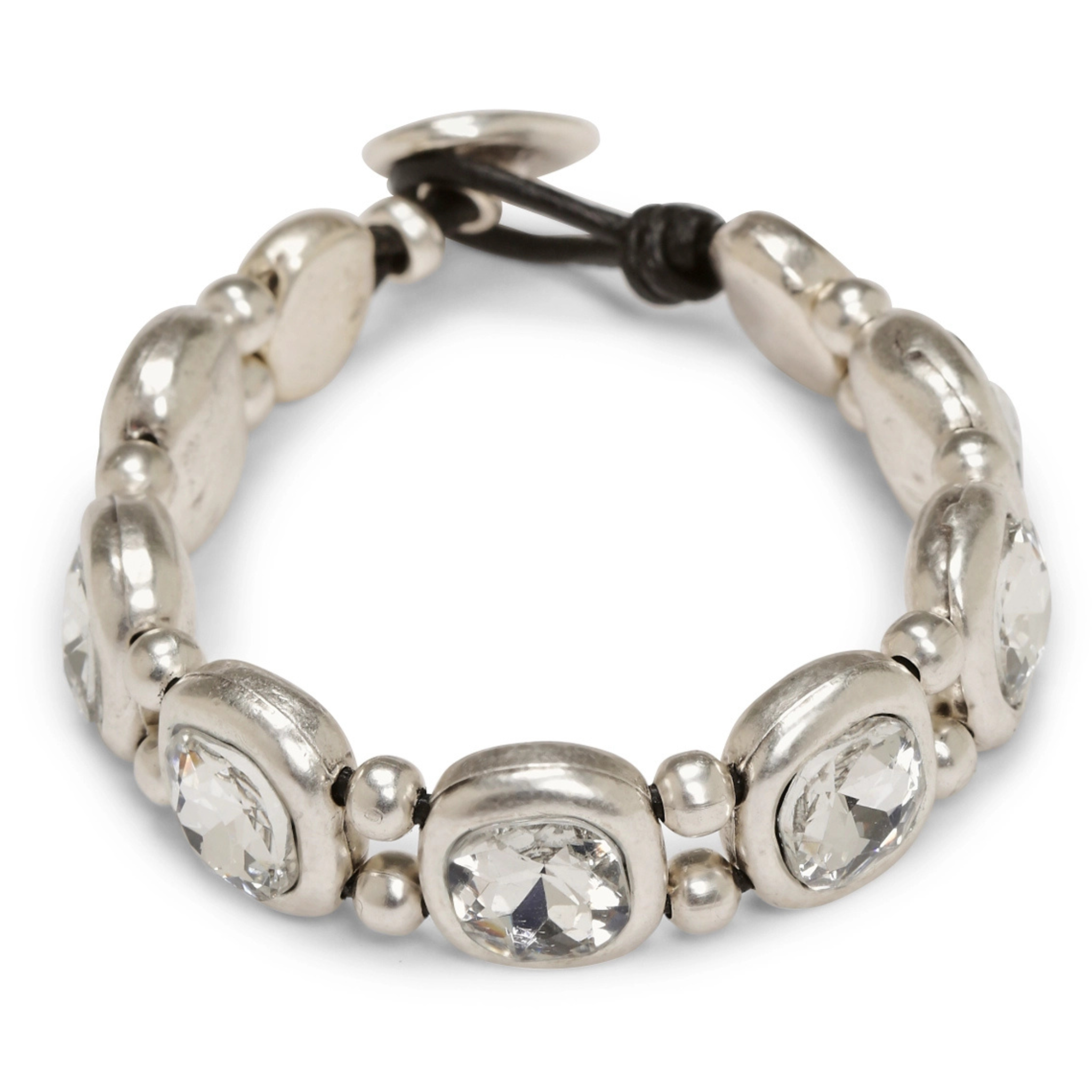Chanour Starlight Mosaic bracelet featuring colorful mosaic design with silver-toned links and intricate detailing.