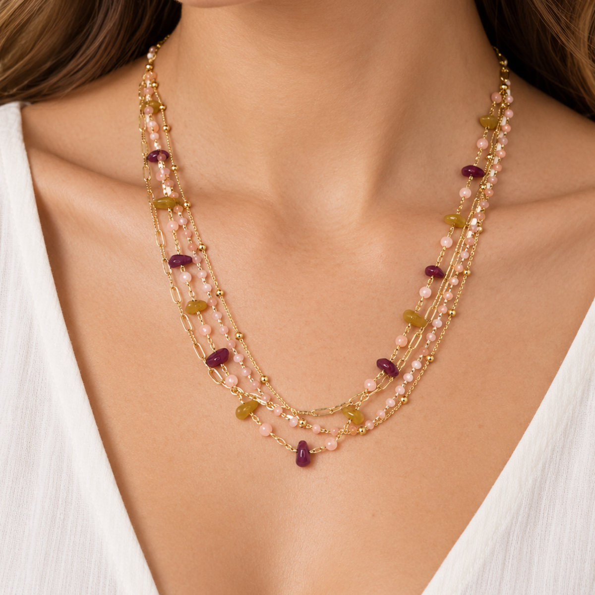 Edie Multi Strand Necklace