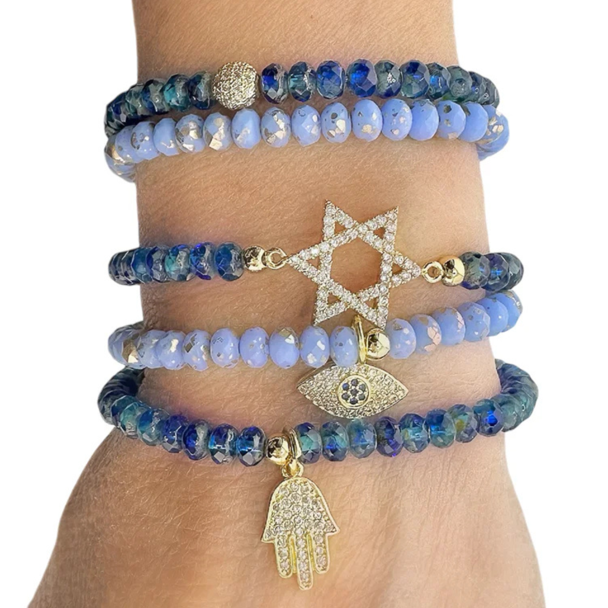 Harper Star Of David Protection Crystal Bracelets - Let's Bag It