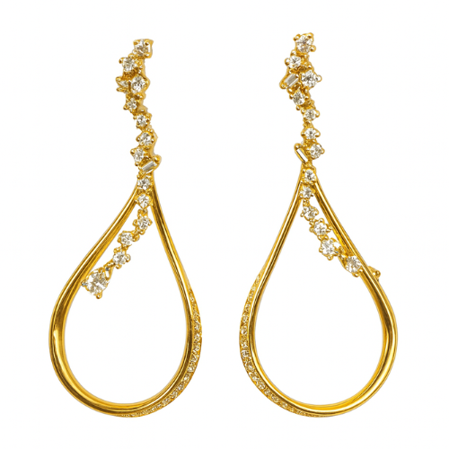 Snow princess droplet earring