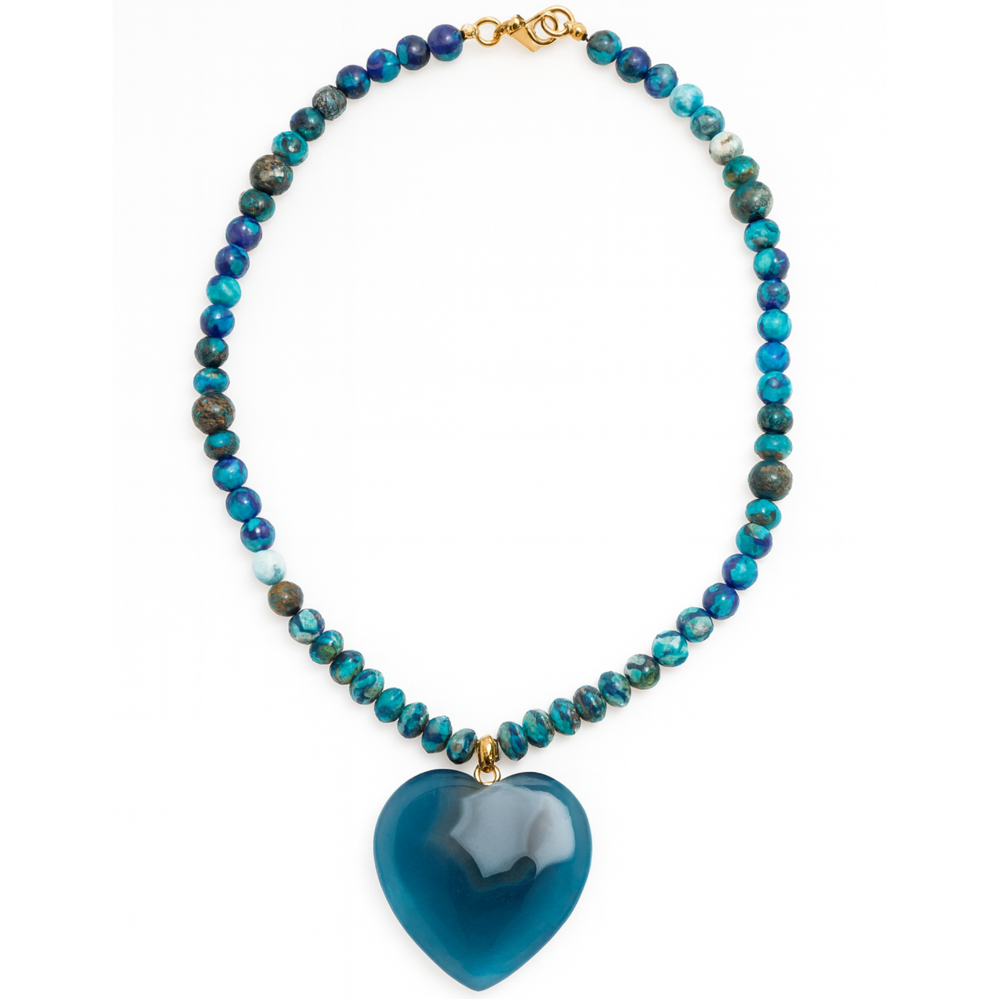 Worry Stone Heart Necklace