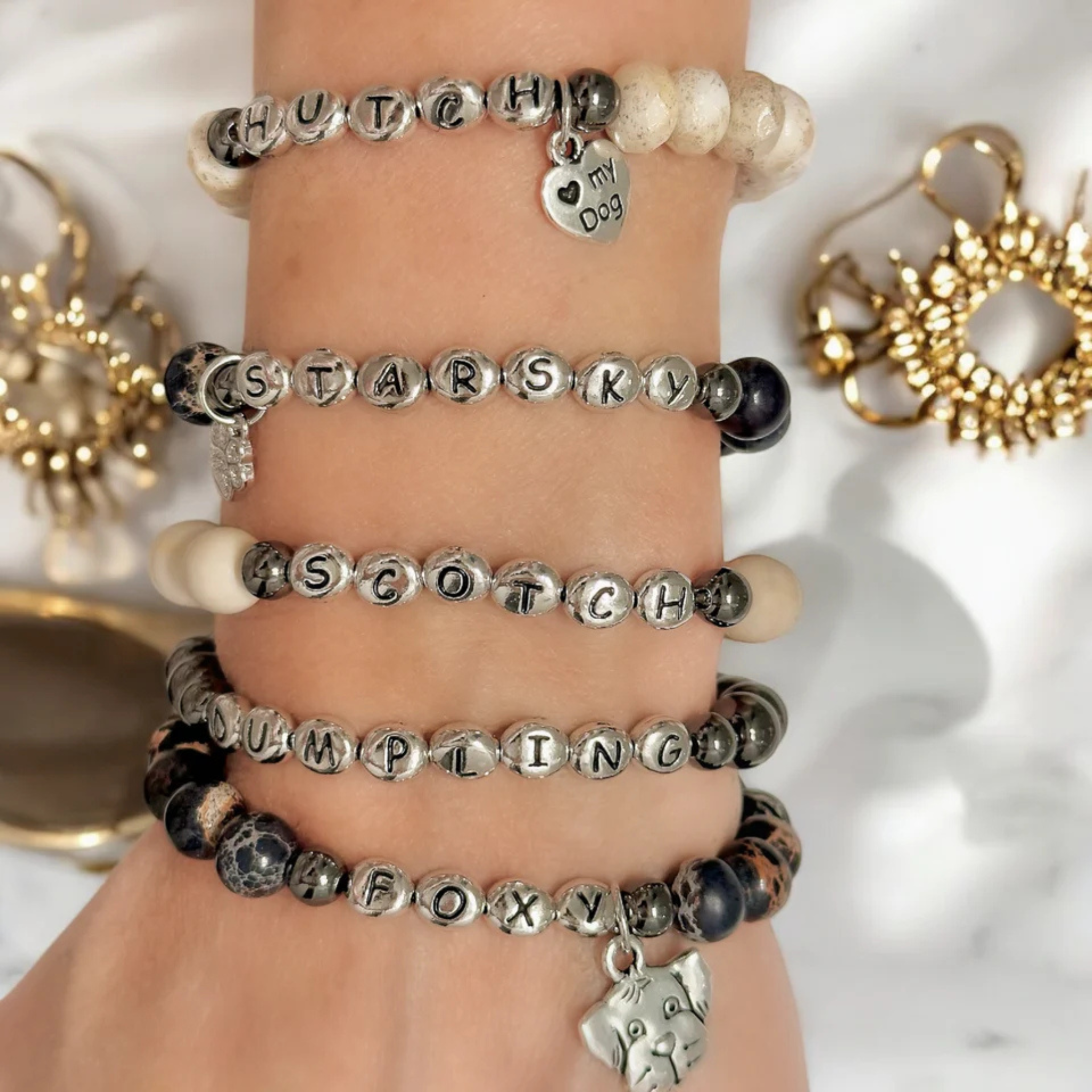 Carrie Personalized Dog Lover Bracelets - Let's Bag It