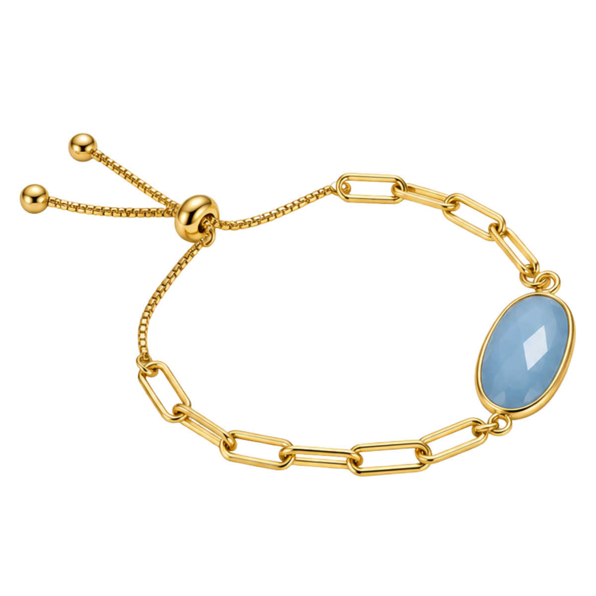 Crystal Link Pulley Bracelet
