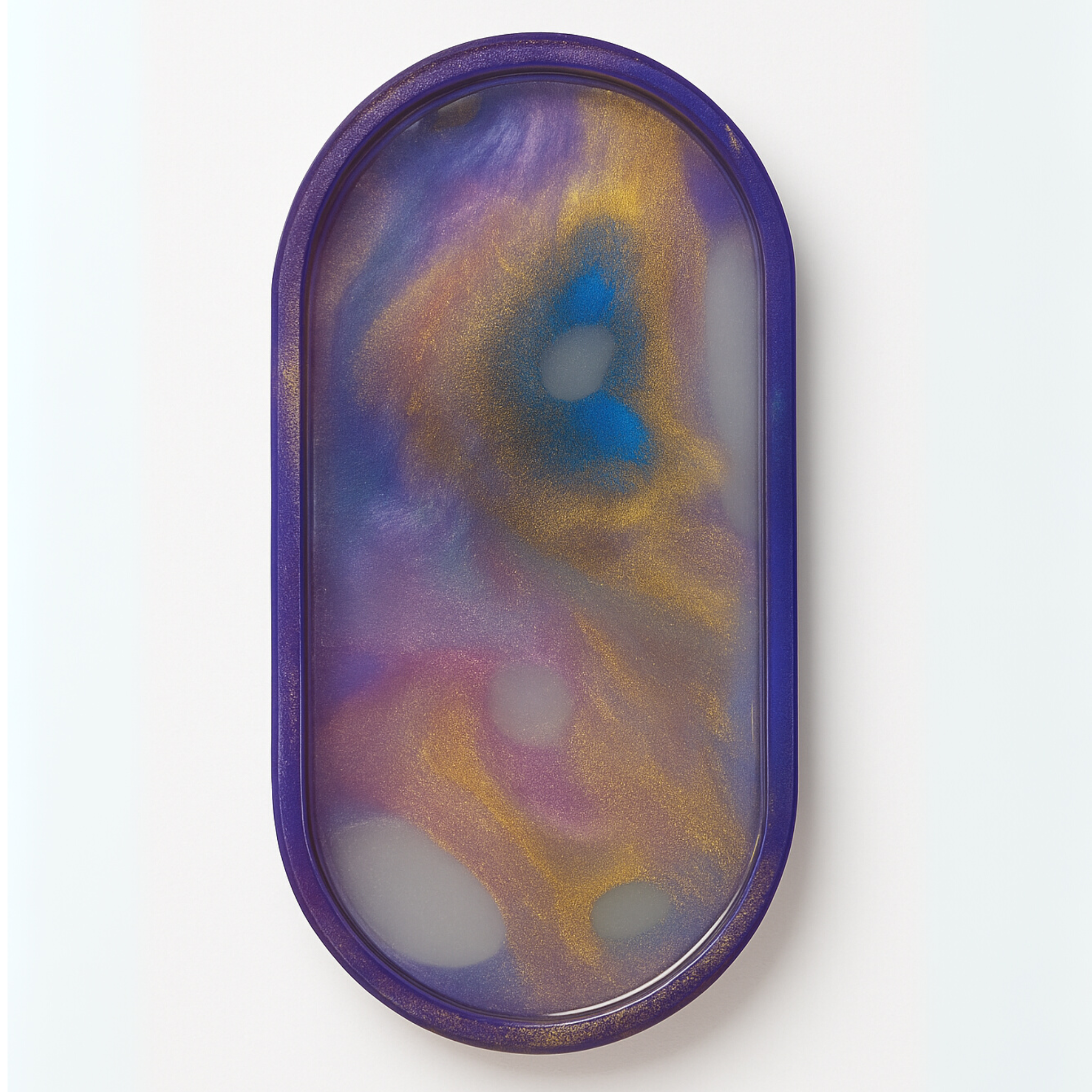 Swirl & Glitter Ceramic Resin Trays