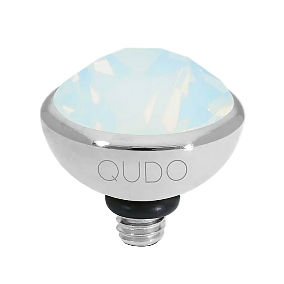 White Opal/Silver Bottone Top 10MM