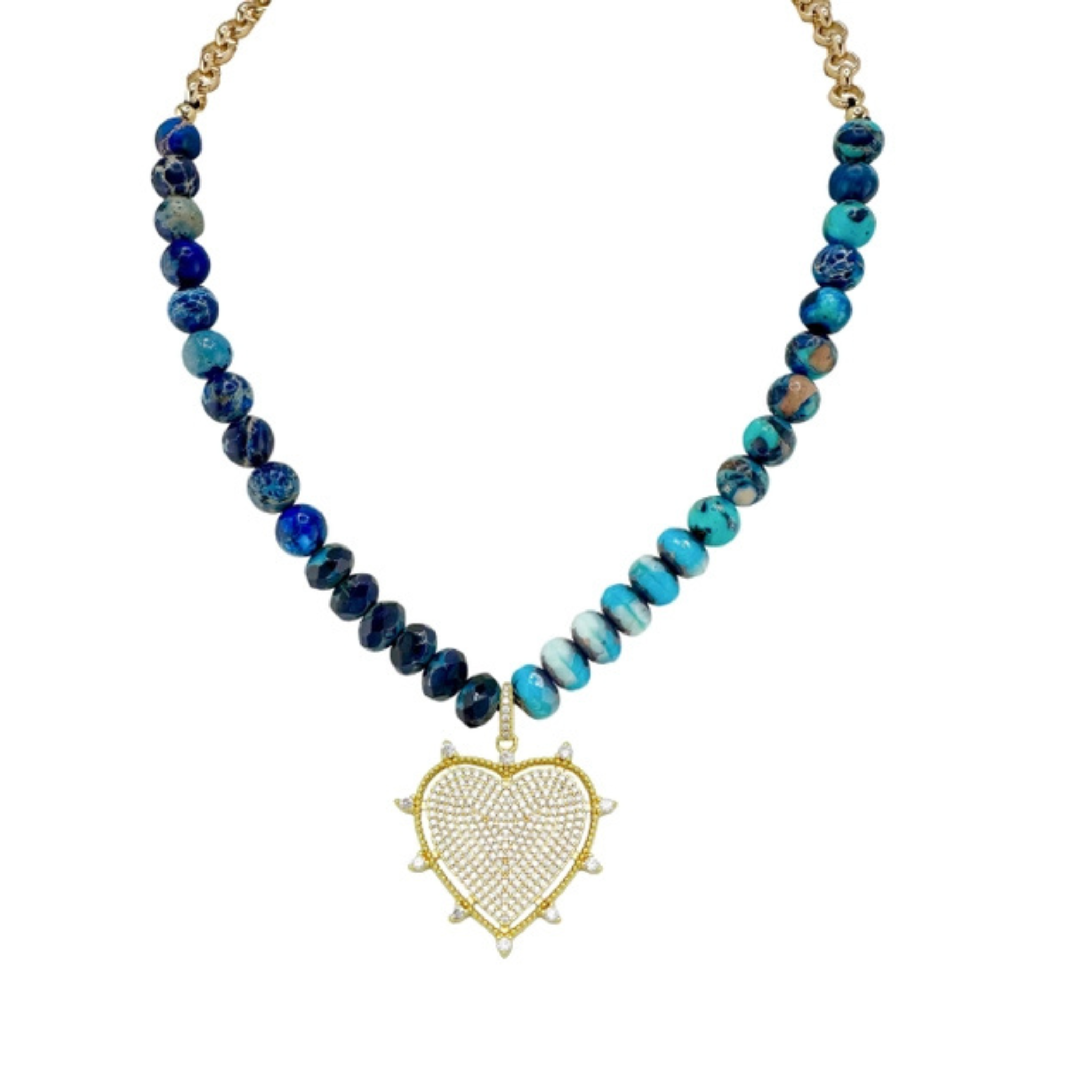 Hailey Heart Pave Necklace - Let's Bag It