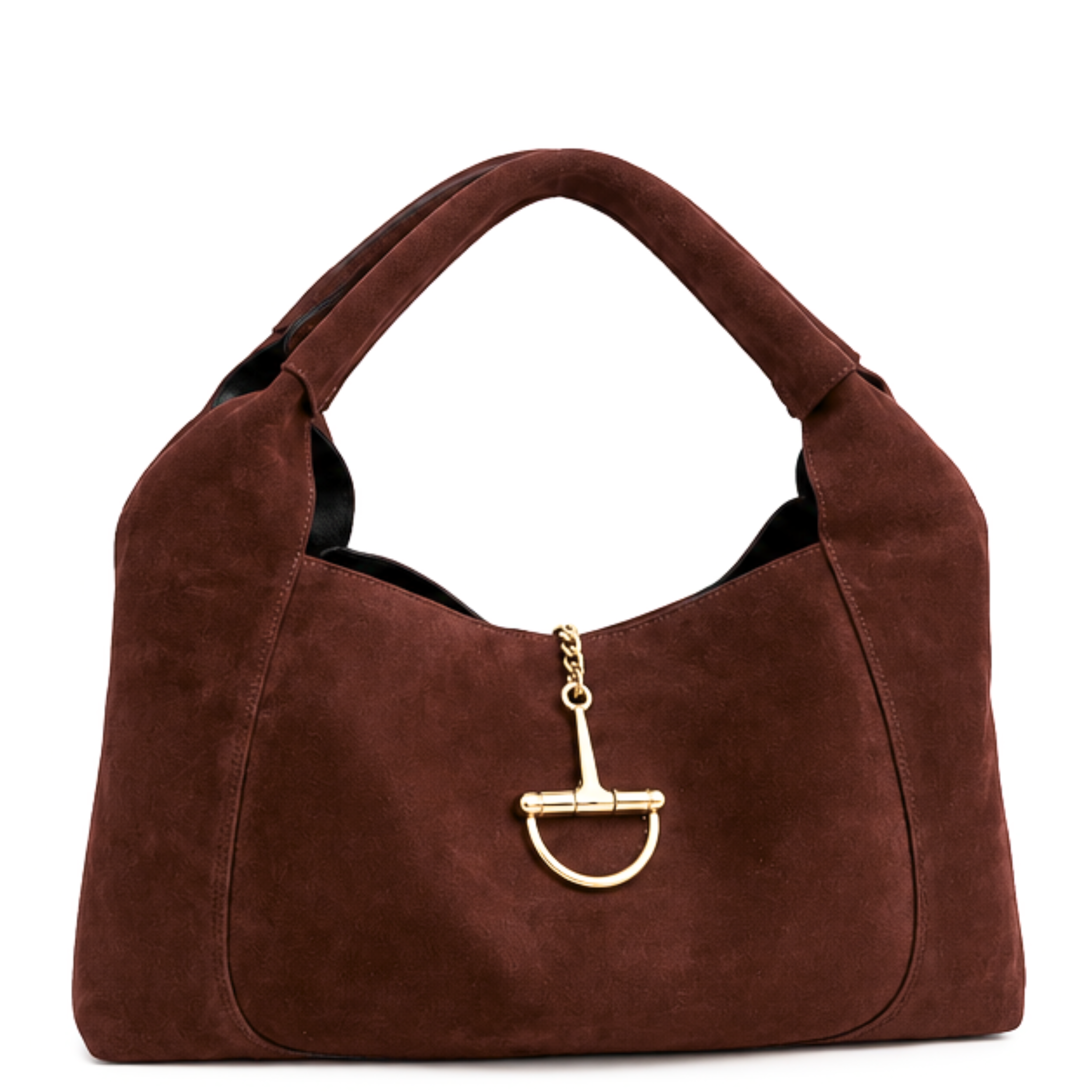 Sveva Suede Large Buckle Bag