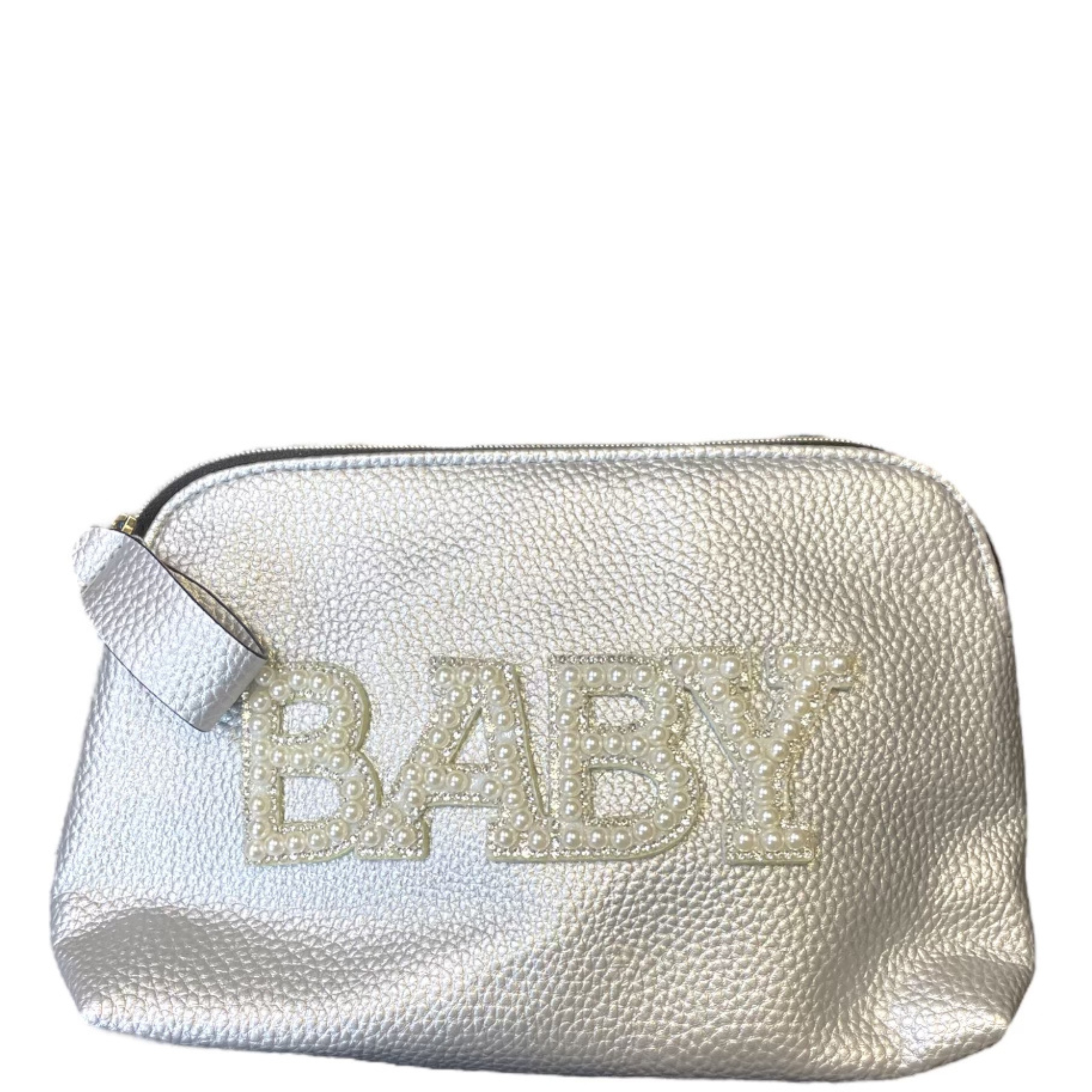 Baby Pouch with Pearl Letters