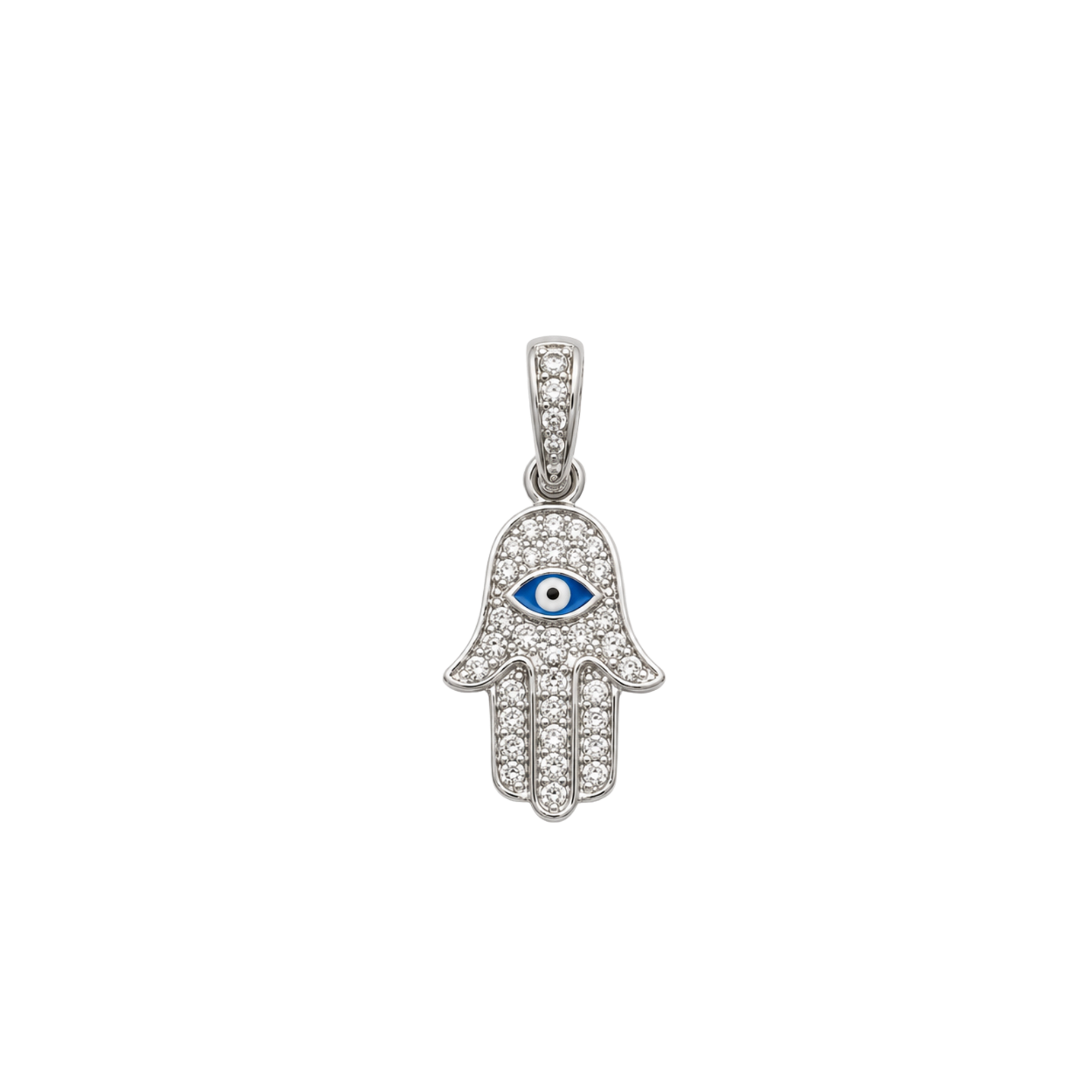 CZ Sterling Hamsa Charms