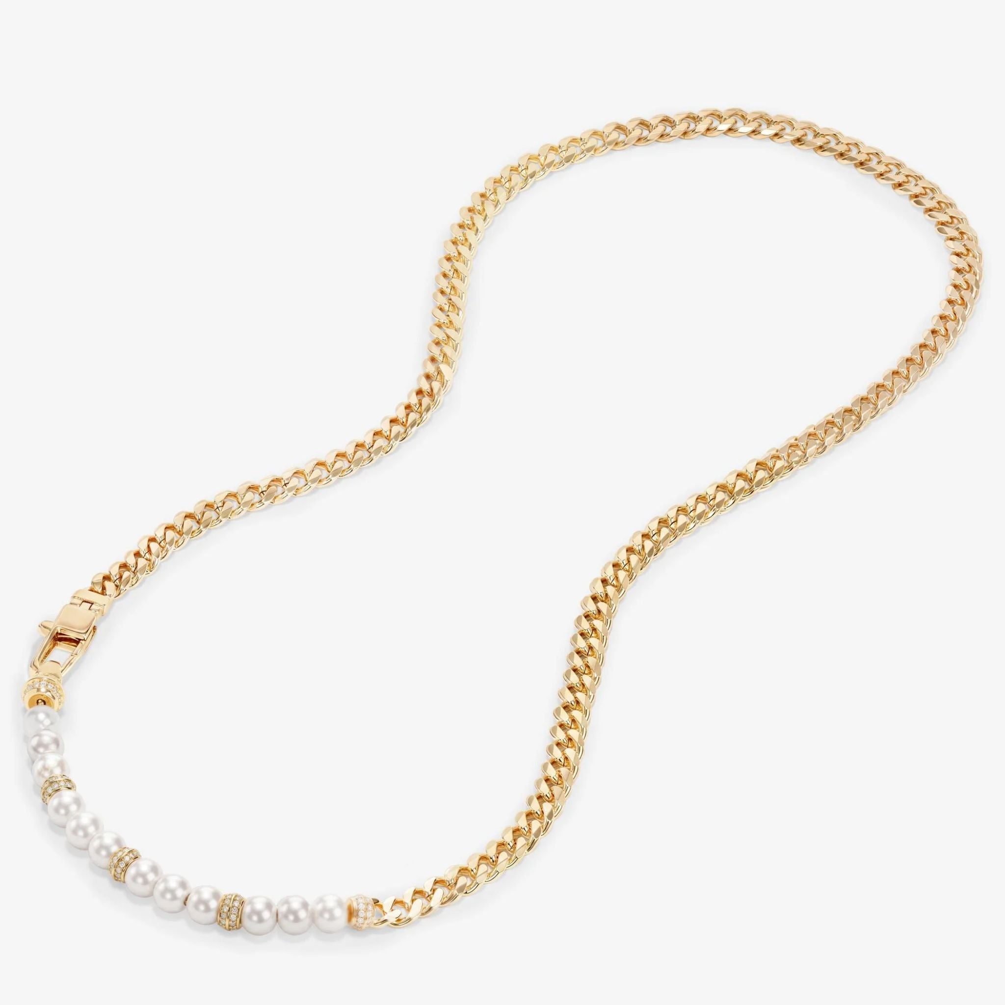 Julian Loves Pearls Necklace 5mm Gold