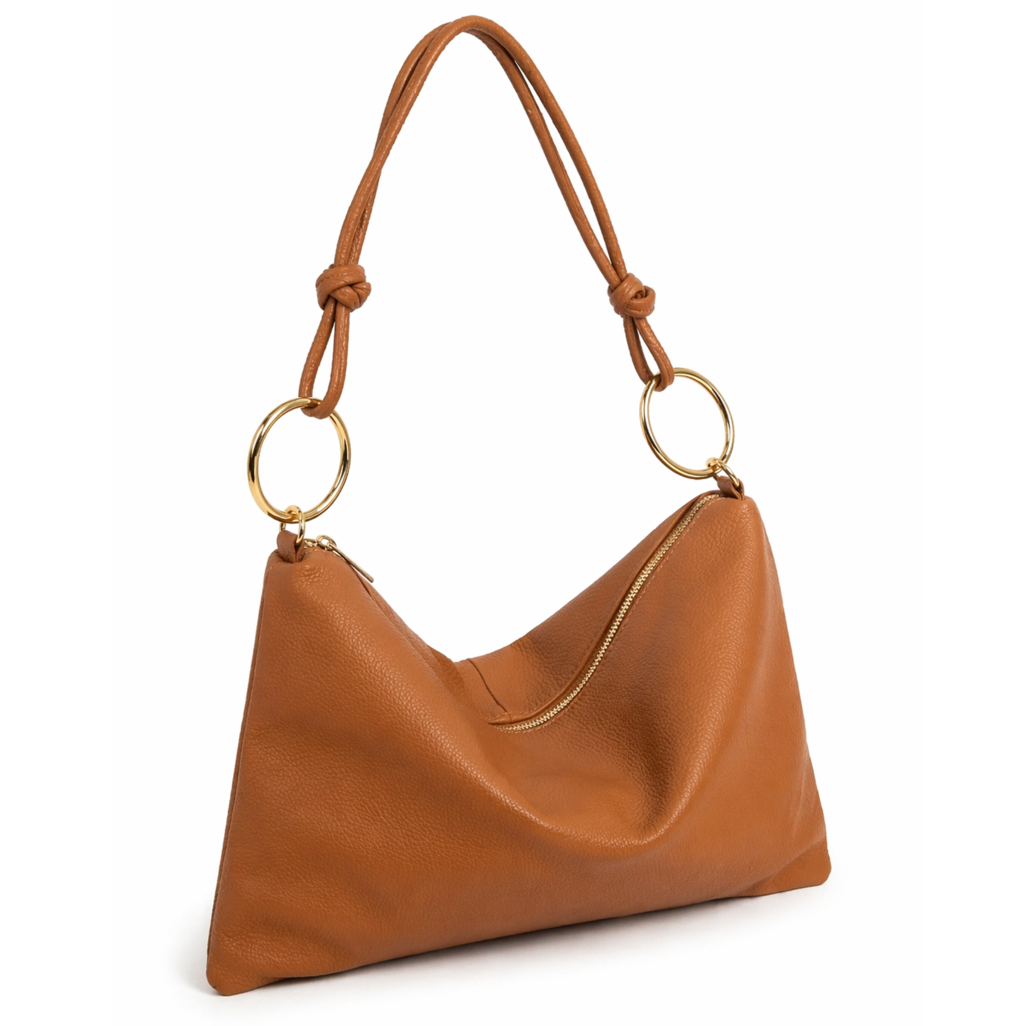 Private label Soho Slouch Bag, stylish handbag with soft, slouchy design, featuring a spacious interior and sleek leather finish.