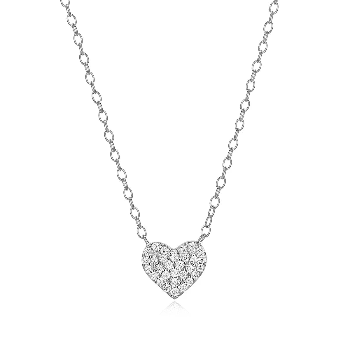 Monte Luna Pave Heart Necklace