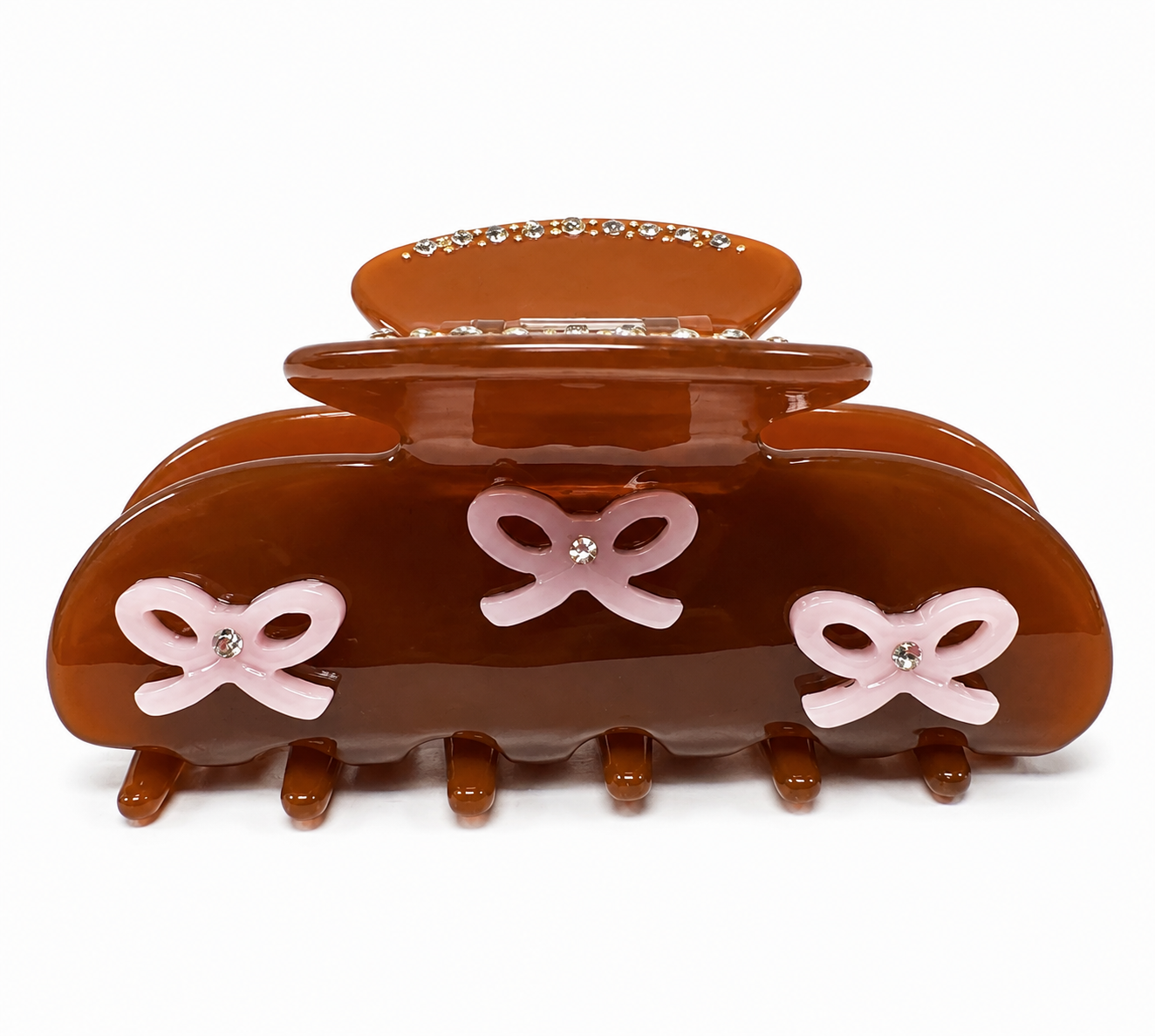 Brown Girly Bow Clip 🎀 🤎