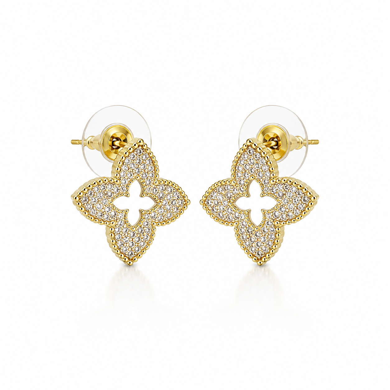 Four Point Flower Earrings