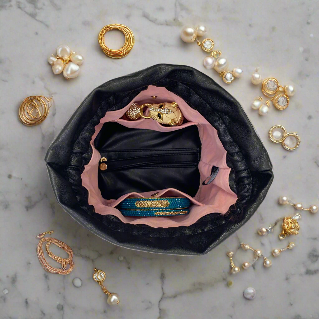 PurseN Oprah's Favorite Things 2021 Ultra Jewelry Case purse organizer with quilted design and multiple compartments for jewelry storage