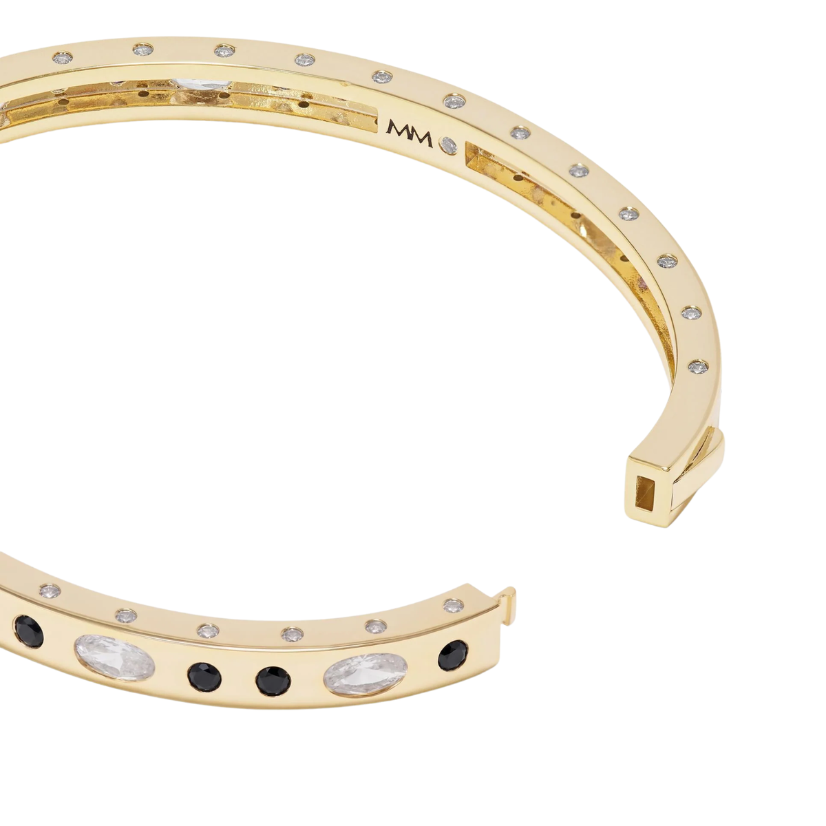Melinda Maria Ashley Sunset Lock Cuff Bracelet in 6mm with a sleek, modern design featuring a secure lock closure.