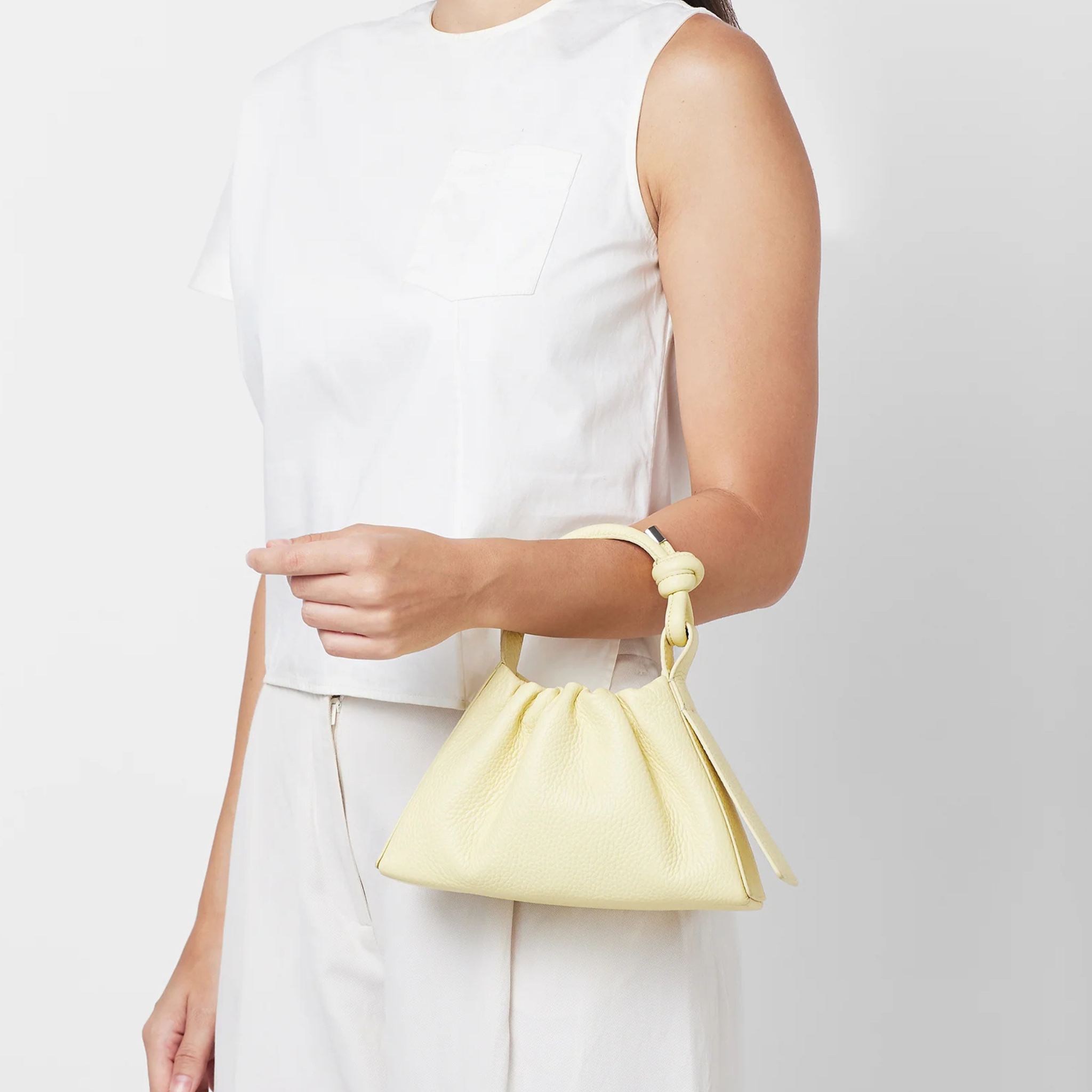 TINA BAGUETTE MINI SAFFIANO RUCHED - Let's Bag It