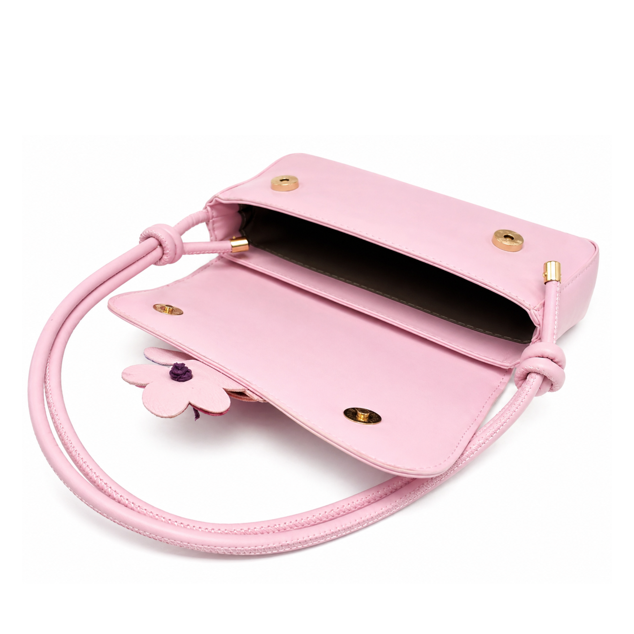 Gianna Valente x Lets Bag It blush botanical shoulder bag with floral design and adjustable strap, stylish and elegant accessory.