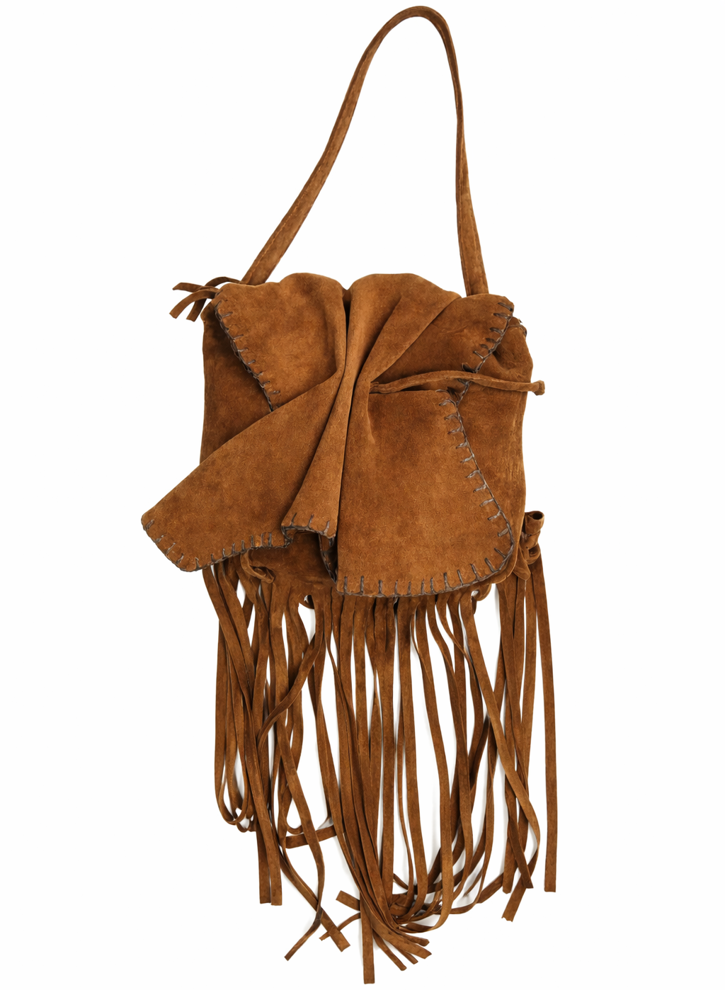 Medium Suede Fringe Butterfly Bag