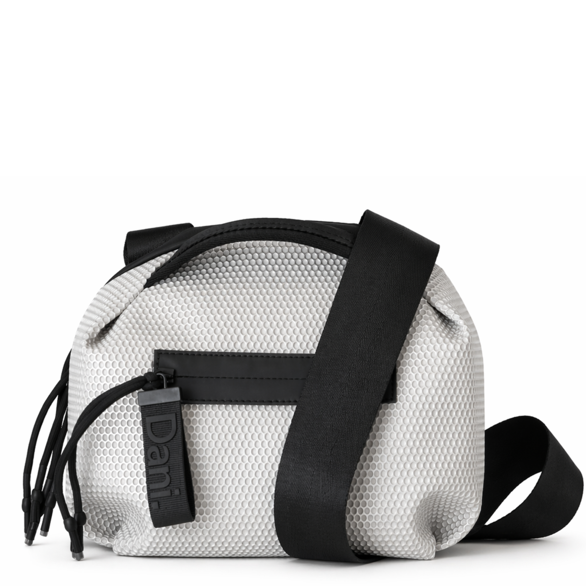 Daniella Lehavi Bonnie Crossbody bag with sleek leather exterior and adjustable strap, designed for everyday style.
