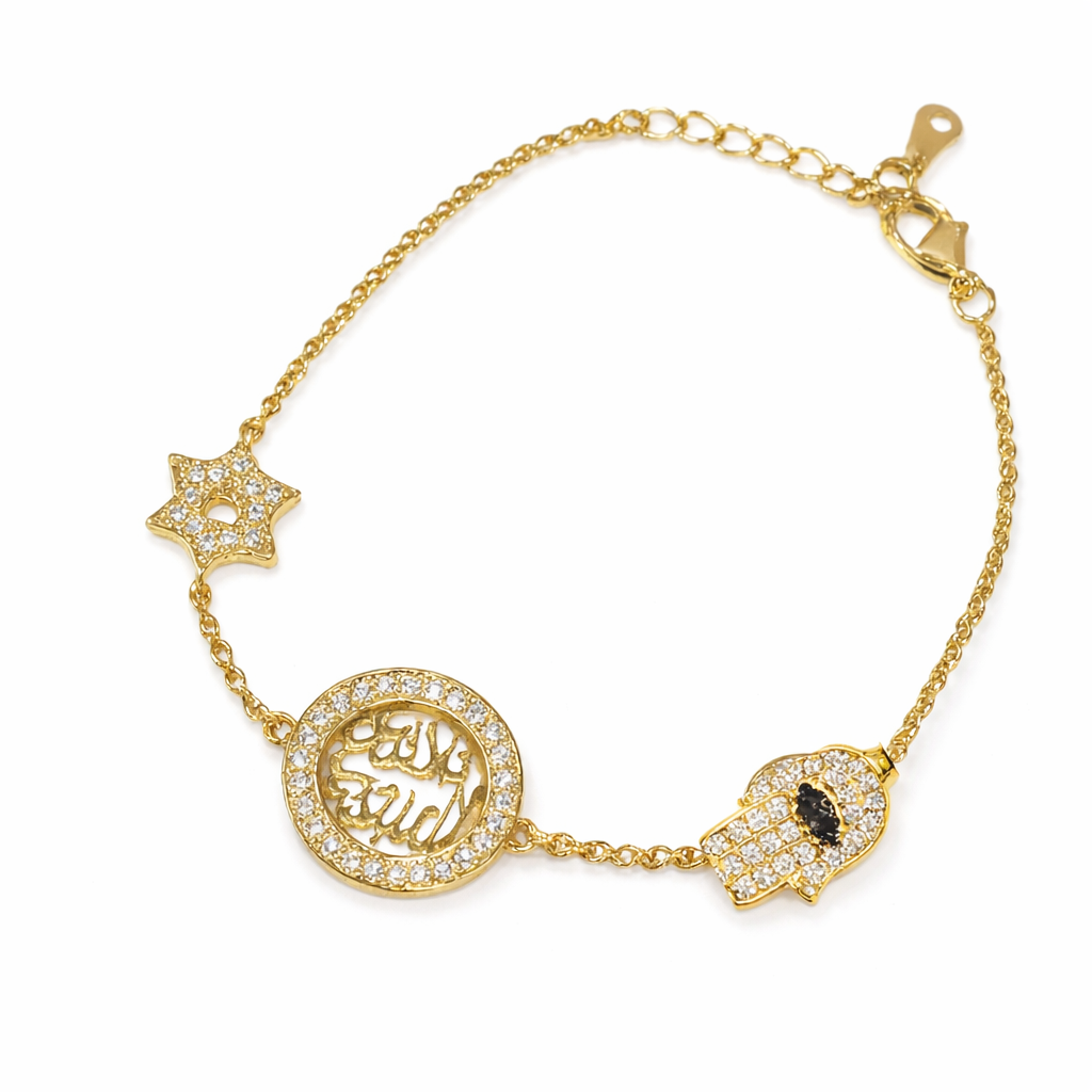 Dainty religious bracelet