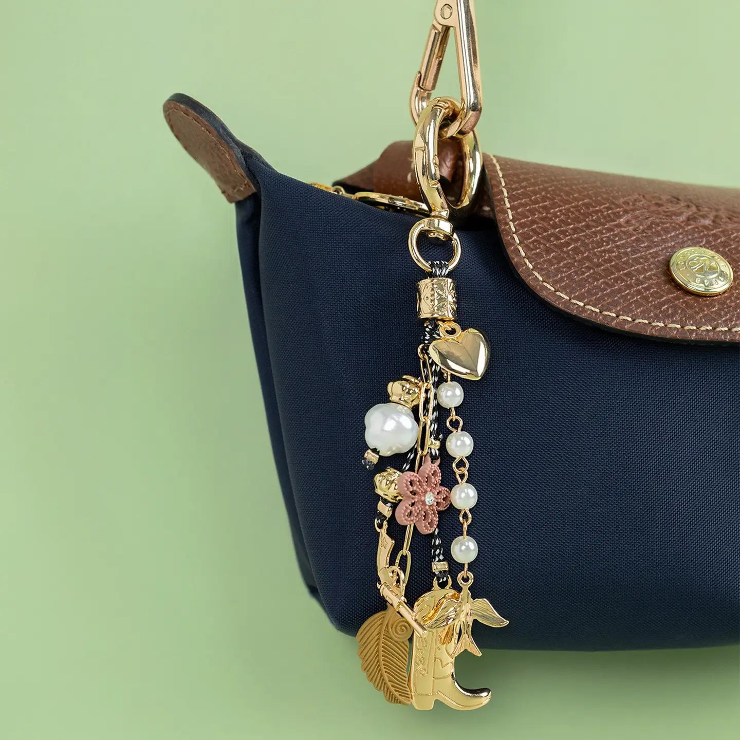 Free-Spirited Western Cowgirl Bag Charm